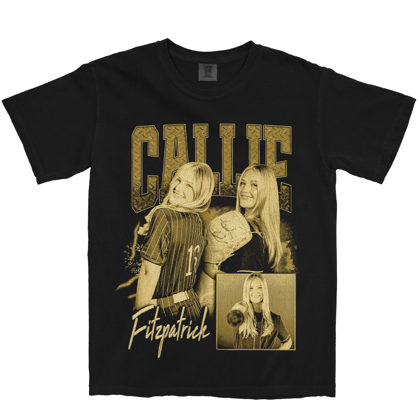 CALLIE FITZPATRICK GRAPHIC BLACK TEE