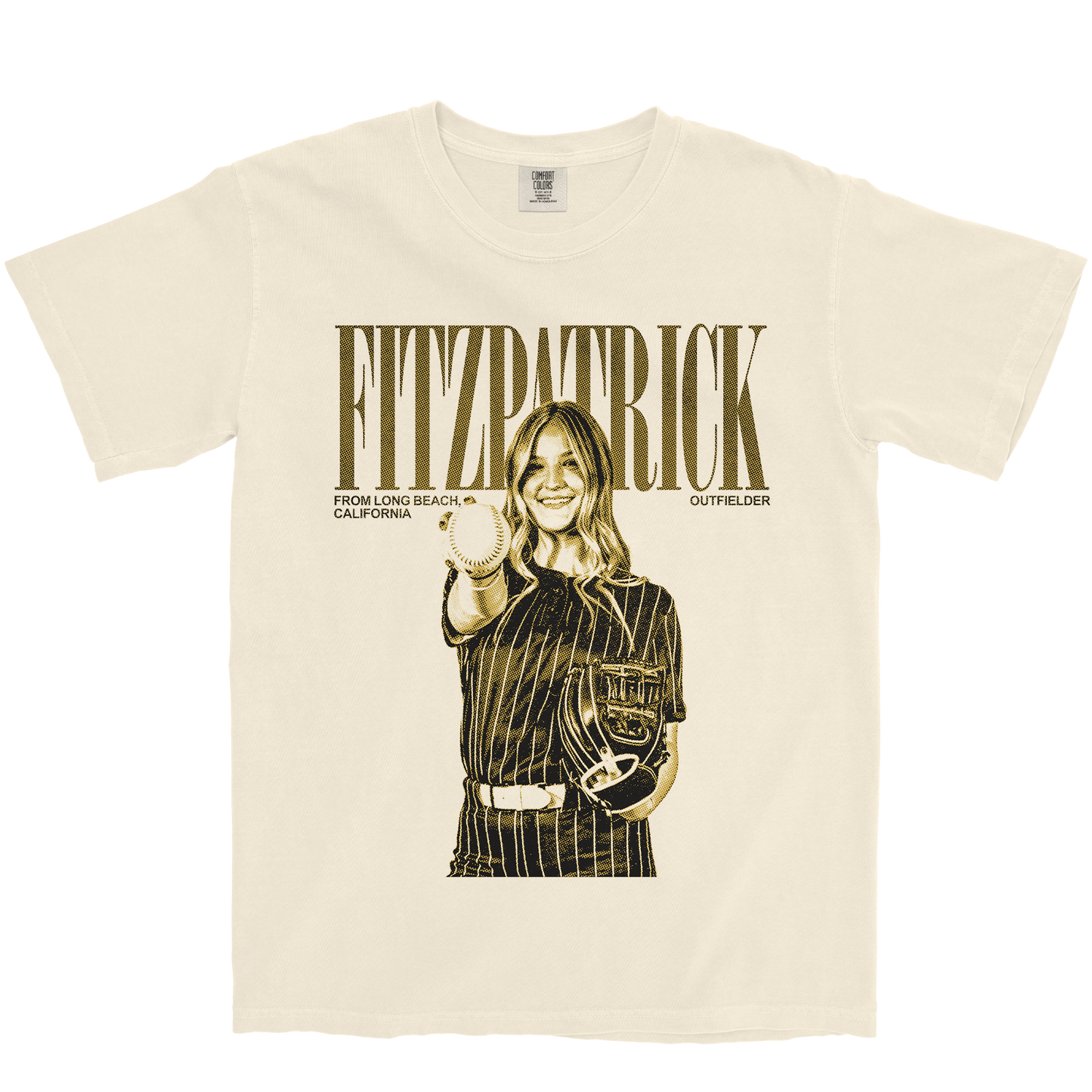 CALLIE FITZPATRICK VINTAGE IVORY TEE