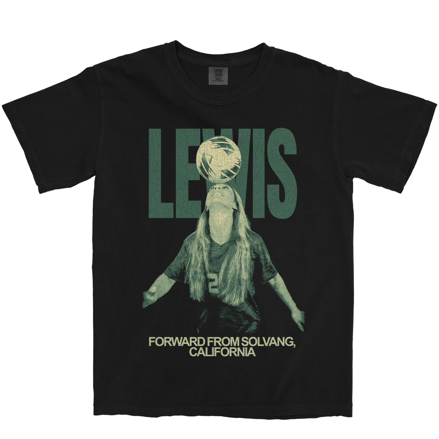 CHARLOTTE LEWIS VINTAGE BLACK TEE