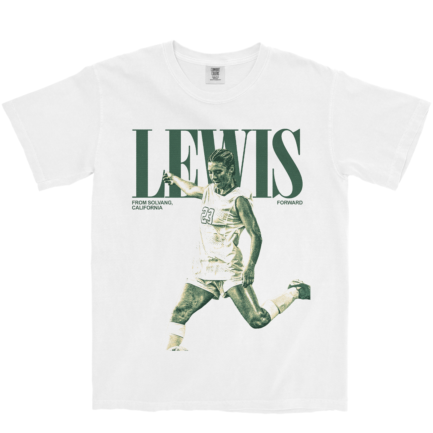 CHARLOTTE LEWIS VINTAGE WHITE TEE