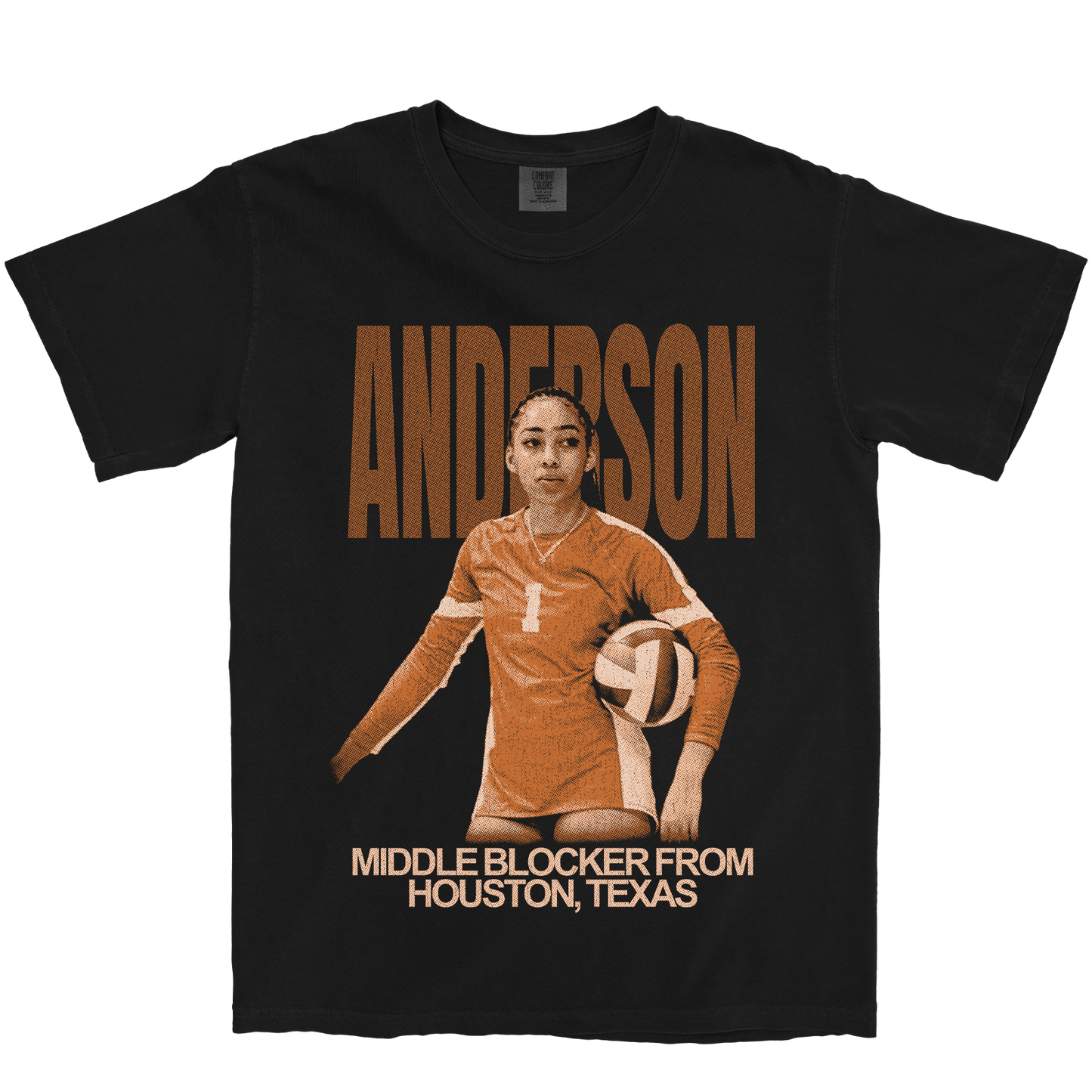 A'MIYRIE ANDERSON VINTAGE BLACK TEE