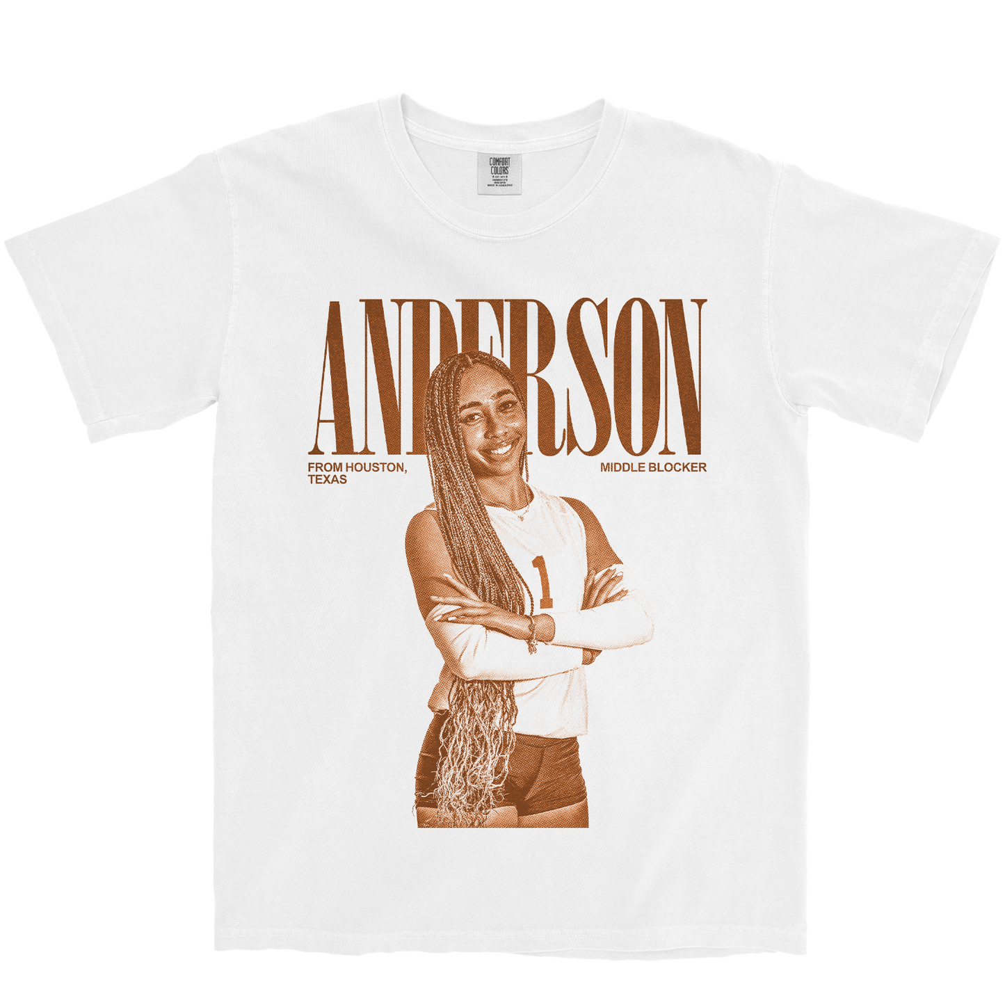 A'MIYRIE ANDERSON VINTAGE WHITE TEE