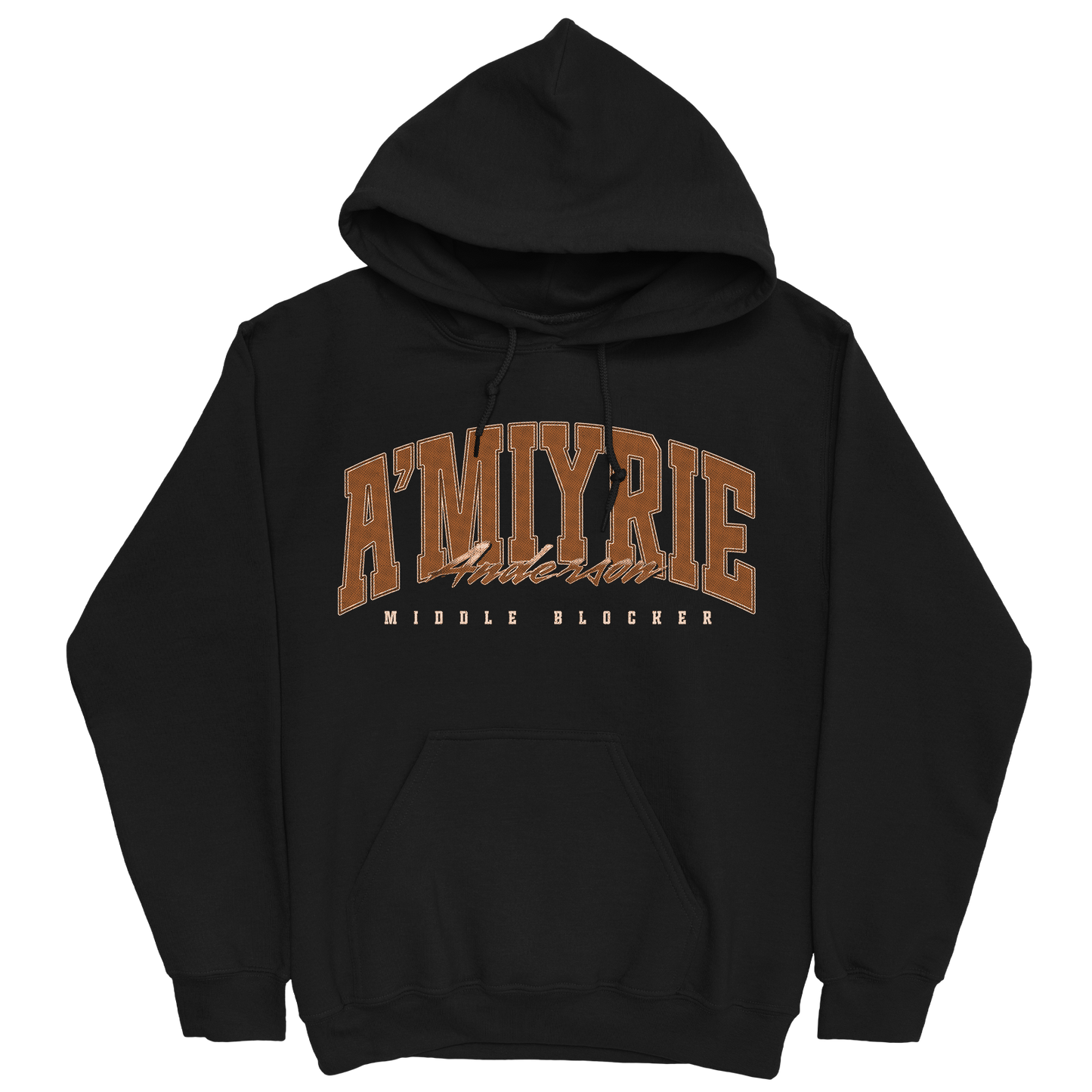 A'MIYRIE ANDERSON RETRO BLACK HOODIE