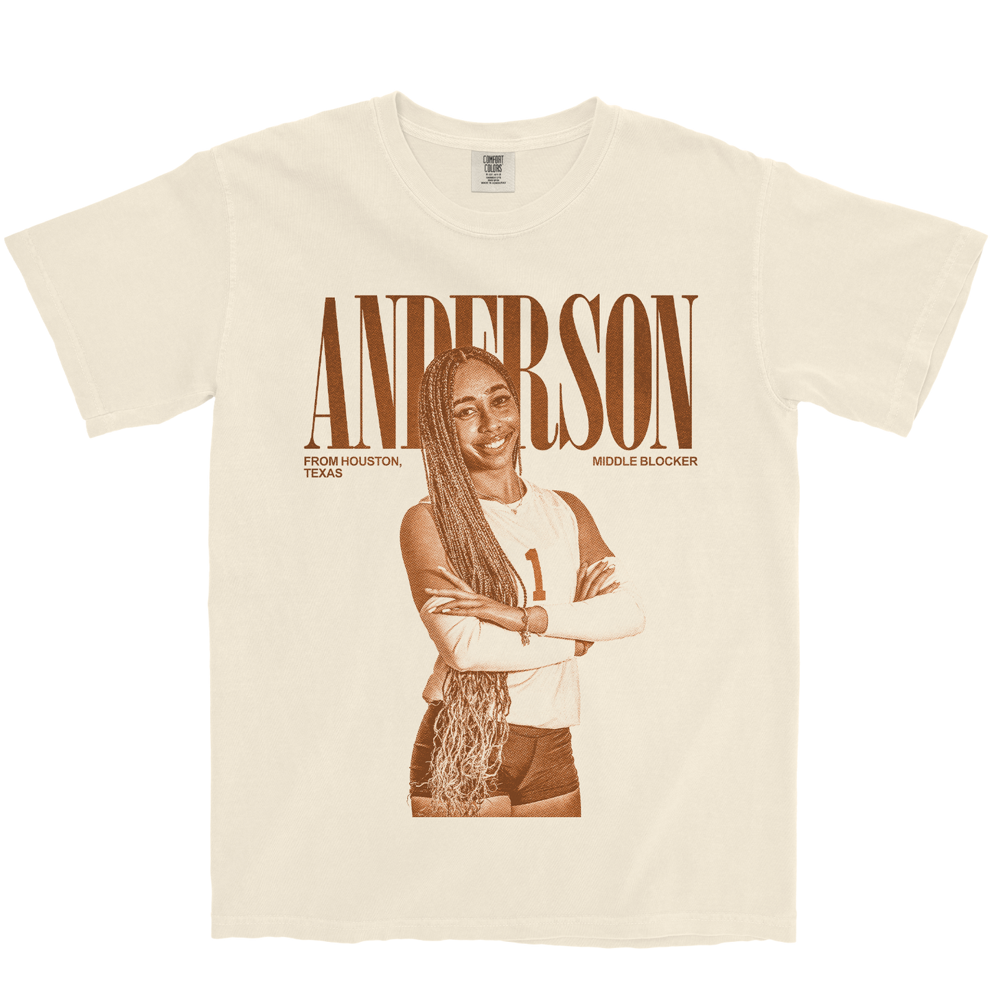 A'MIYRIE ANDERSON VINTAGE IVORY TEE