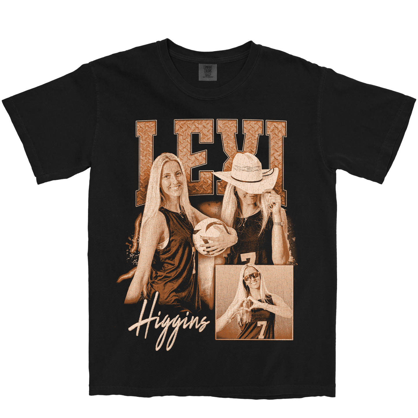 LEXI HIGGINS GRAPHIC BLACK TEE