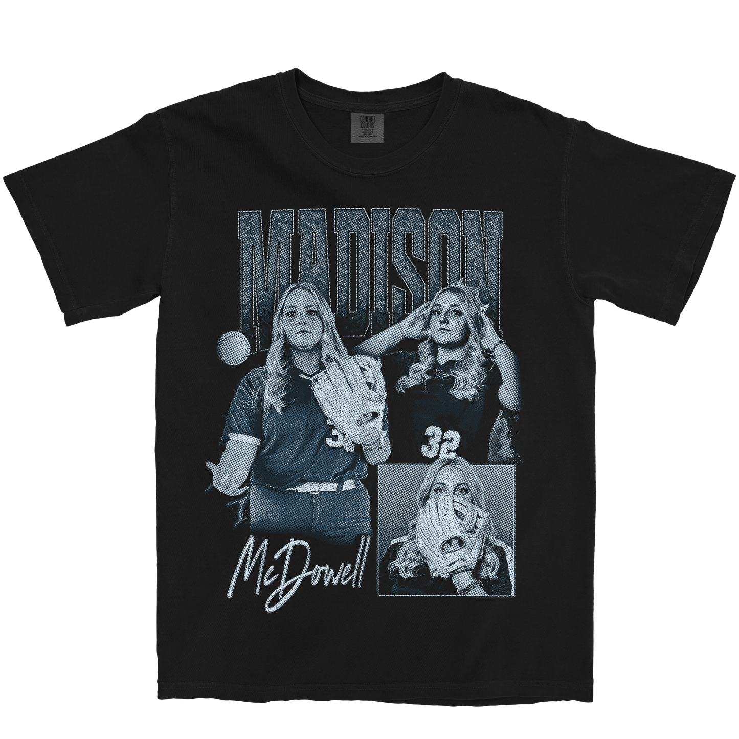 MADISON MCDOWELL GRAPHIC BLACK TEE