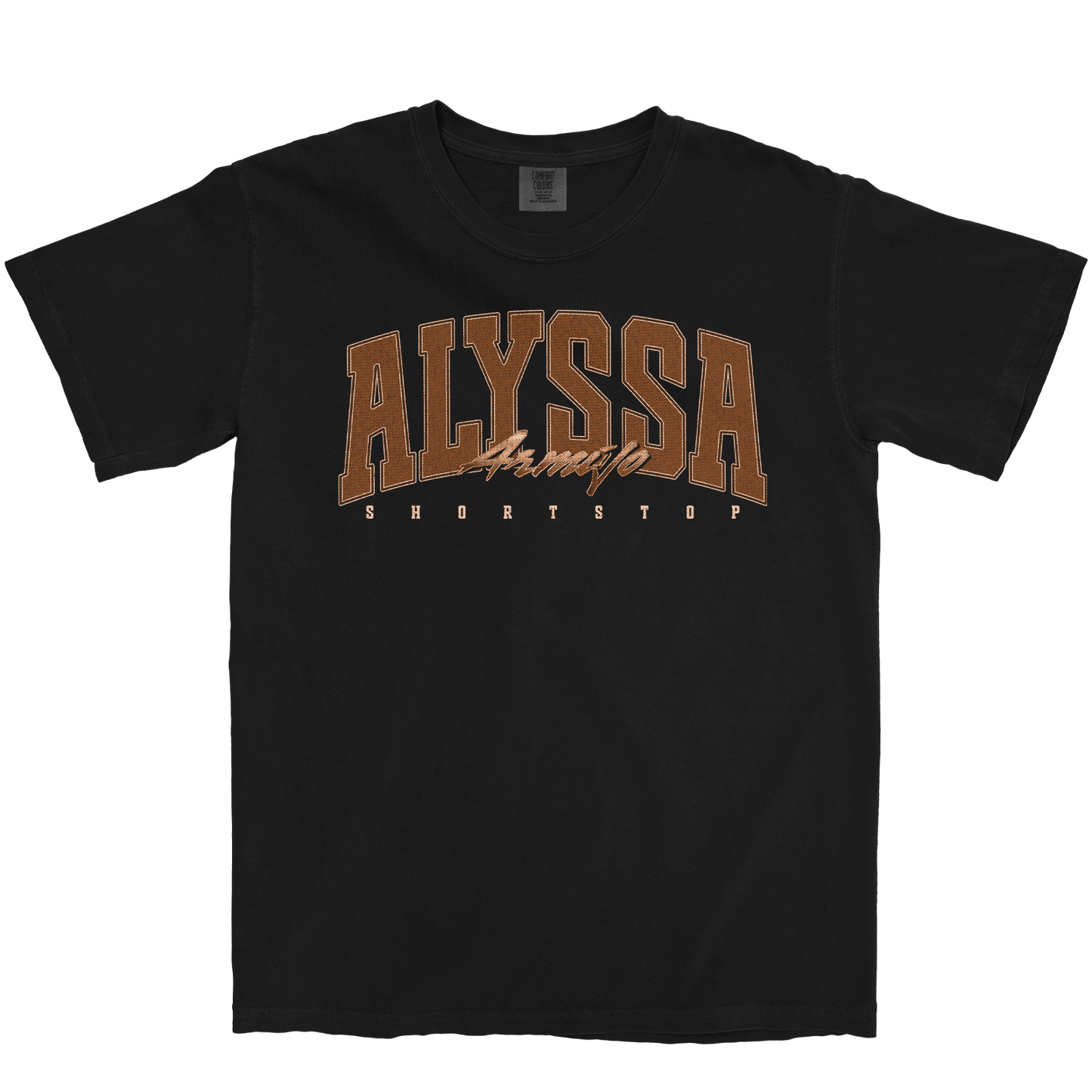 ALYSSA ARMIJO RETRO BLACK TEE