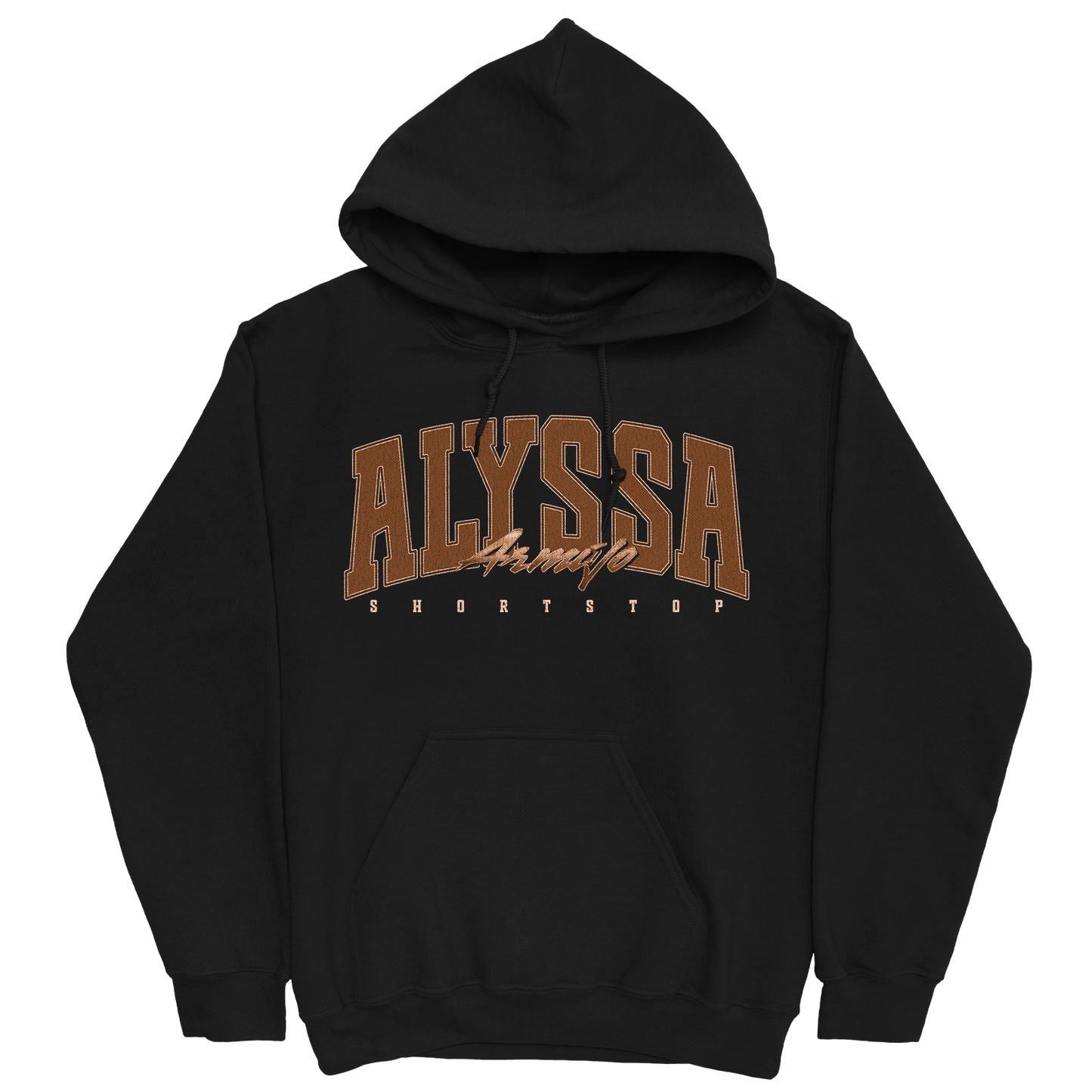 ALYSSA ARMIJO RETRO BLACK HOODIE