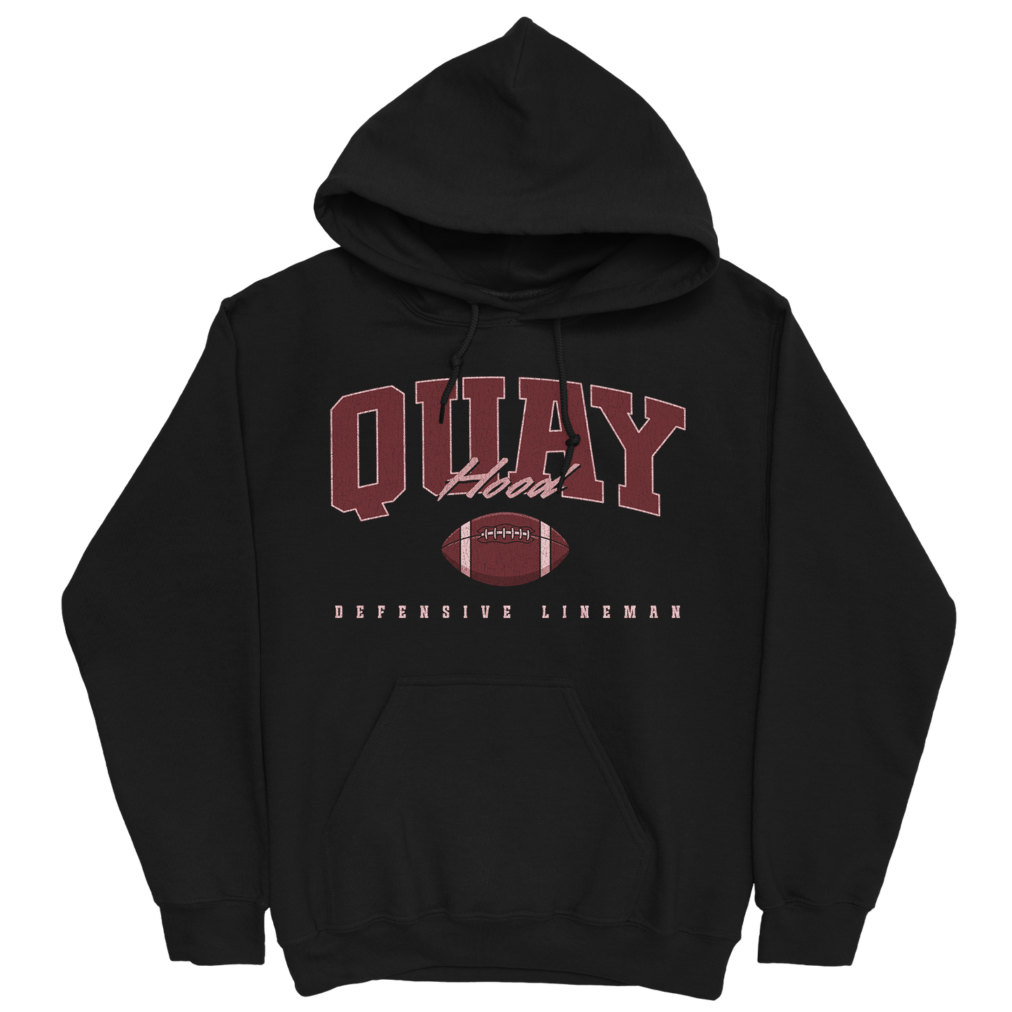 QUAY HOOD RETRO BLACK HOODIE