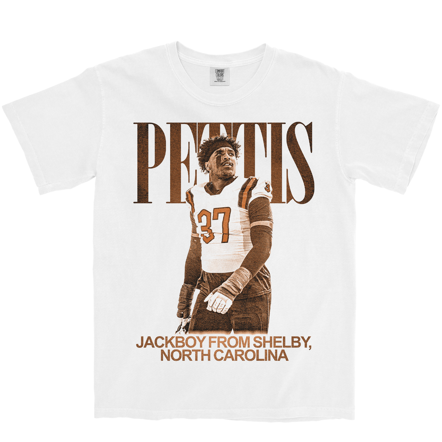 DAVONYAE PETTIS VINTAGE WHITE TEE
