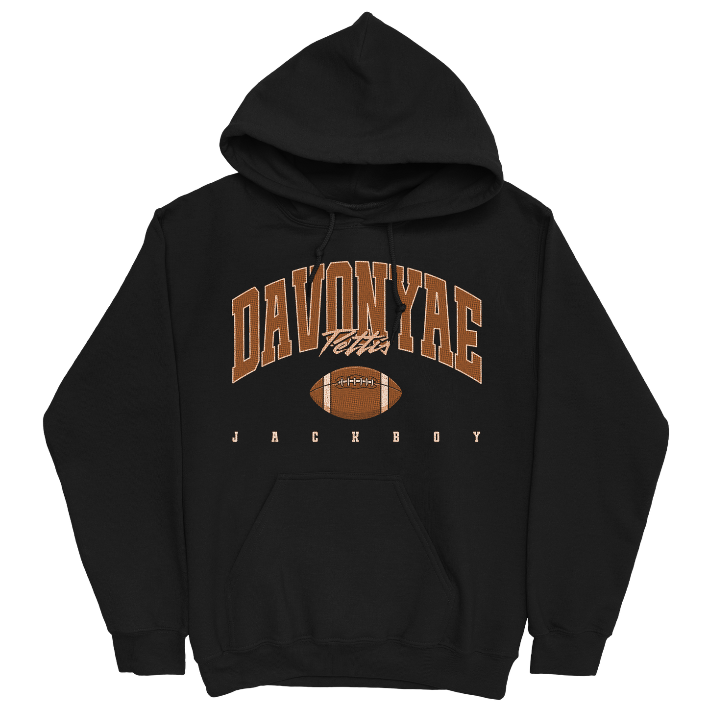 DAVONYAE PETTIS RETRO BLACK HOODIE