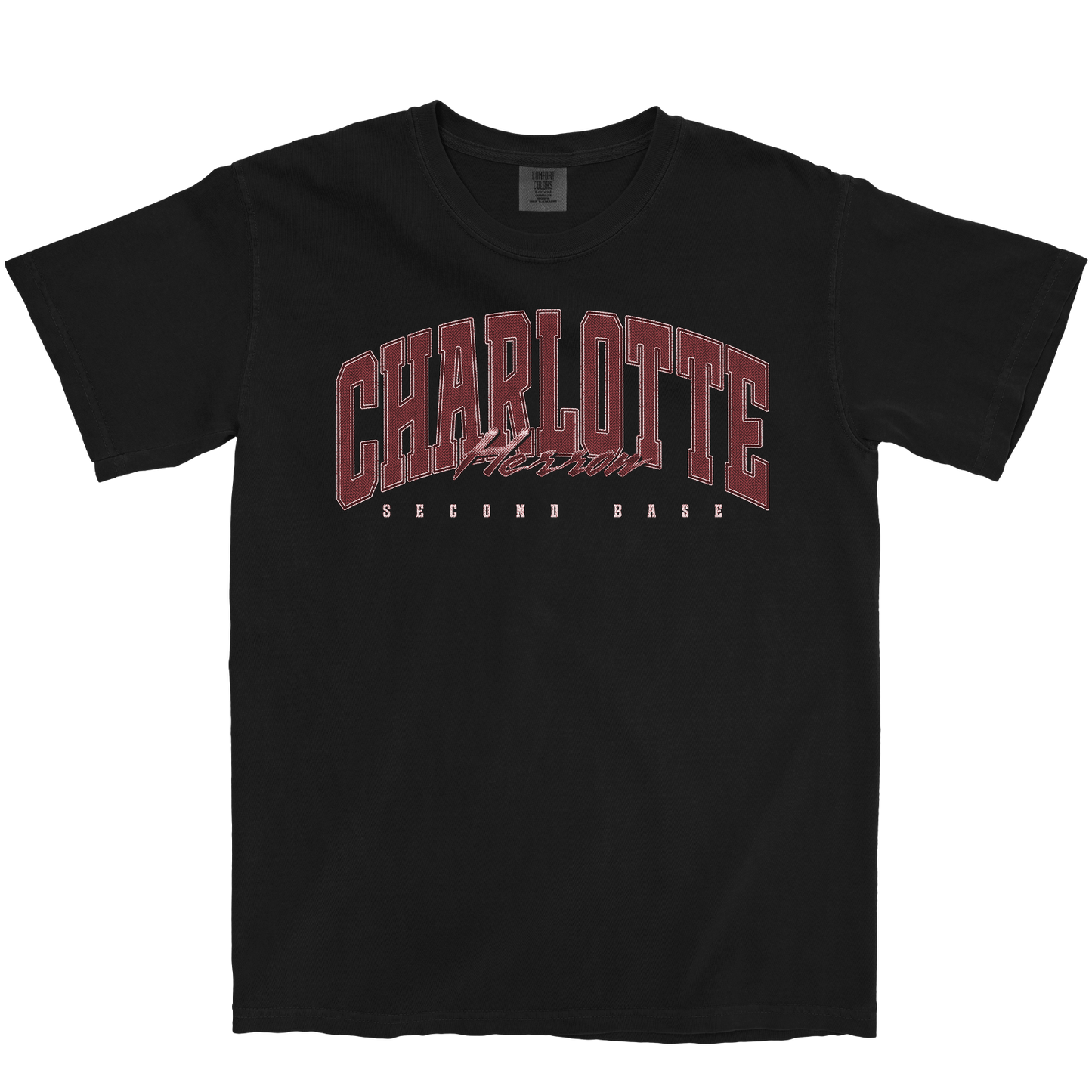 CHARLOTTE HERRON RETRO BLACK TEE
