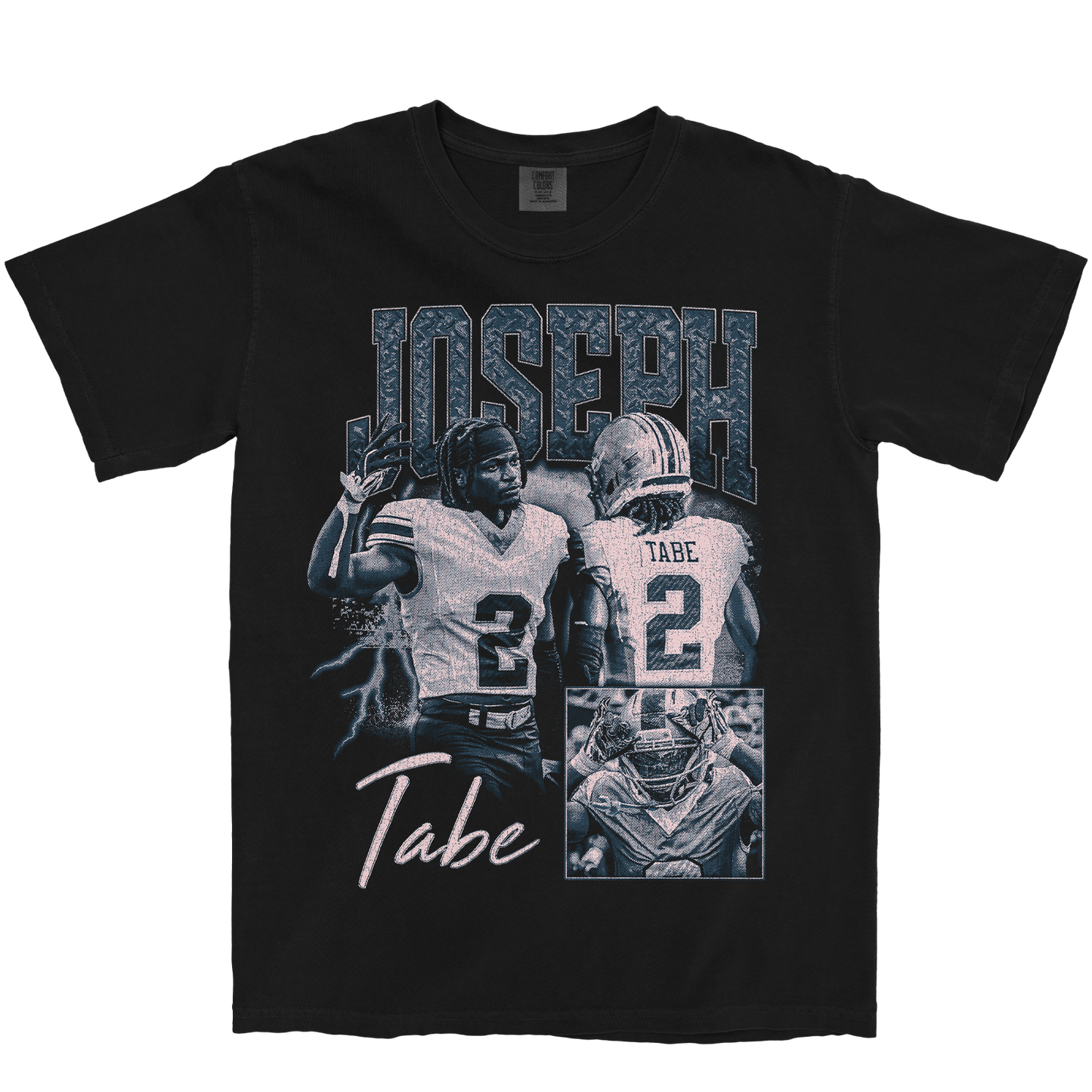 JOSEPH TABE GRAPHIC BLACK TEE