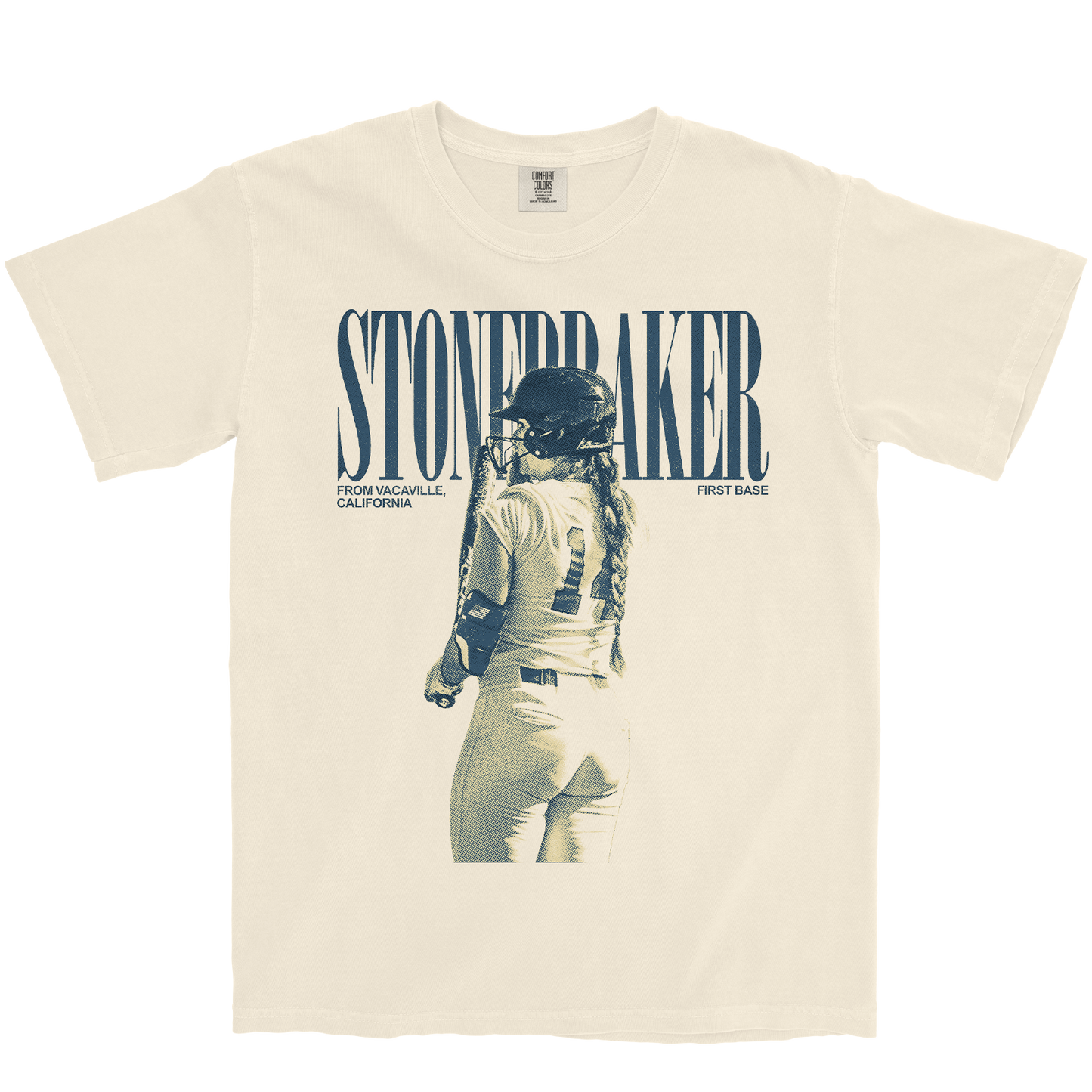 TALYA STONEBRAKER VINTAGE IVORY TEE