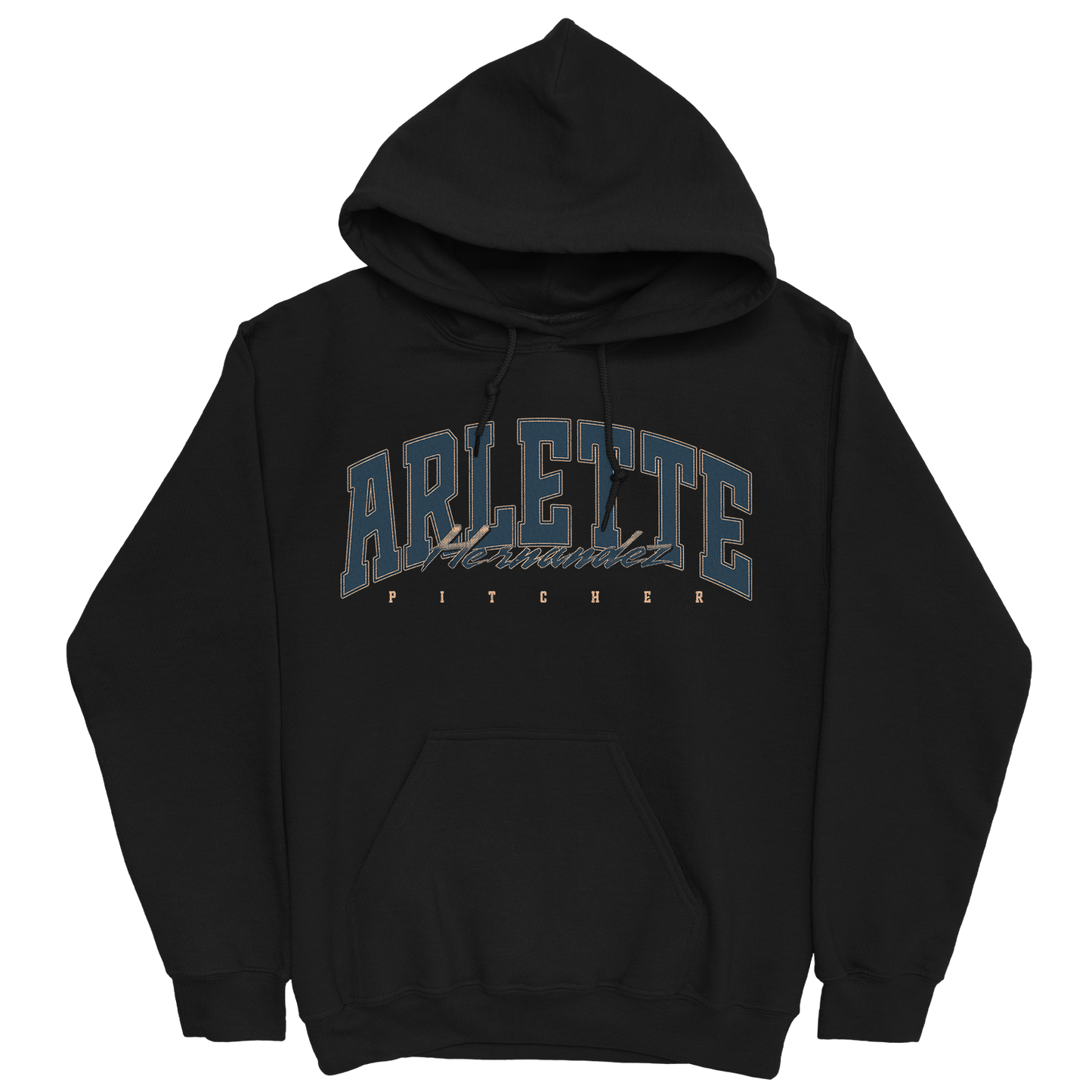 ARLETTE HERNANDEZ RETRO BLACK HOODIE