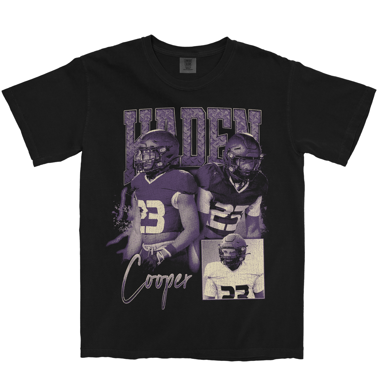 KADEN COOPER GRAPHIC BLACK TEE