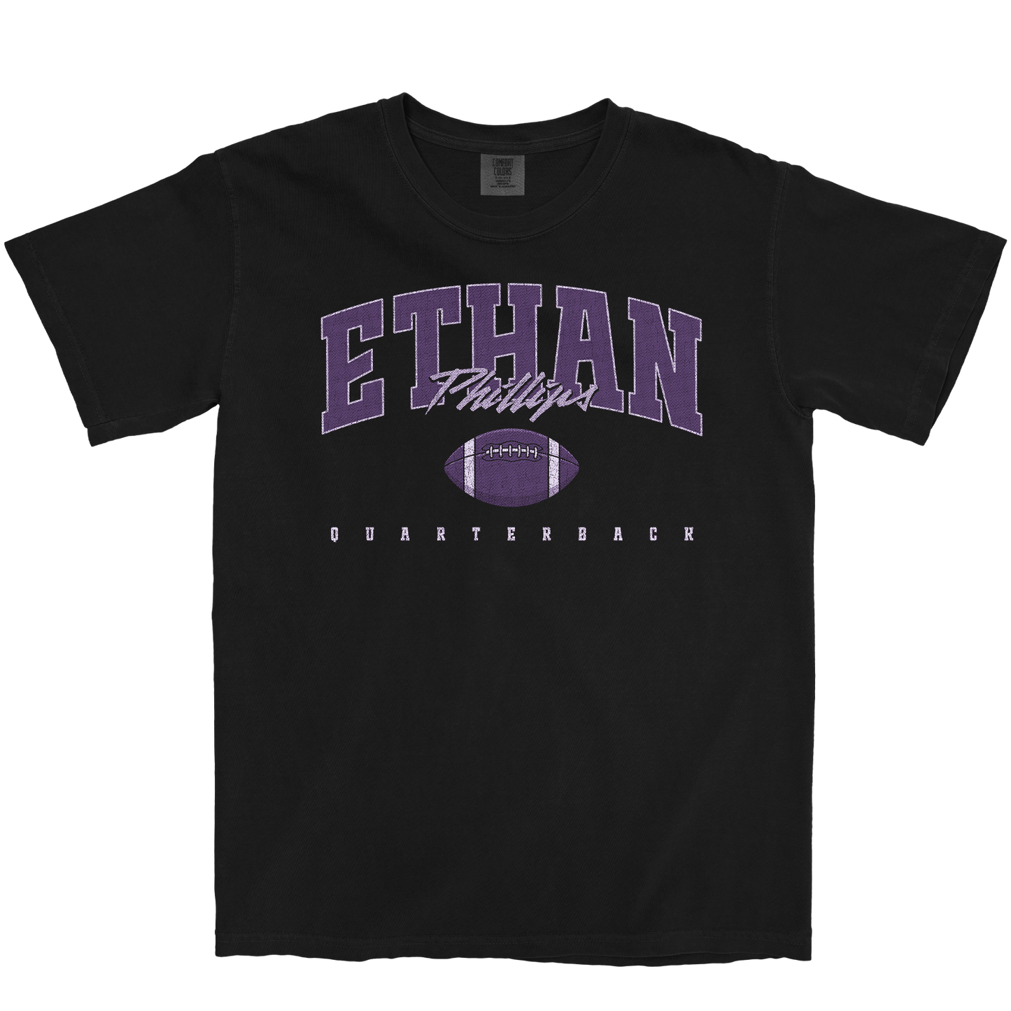 ETHAN PHILLIPS RETRO BLACK TEE