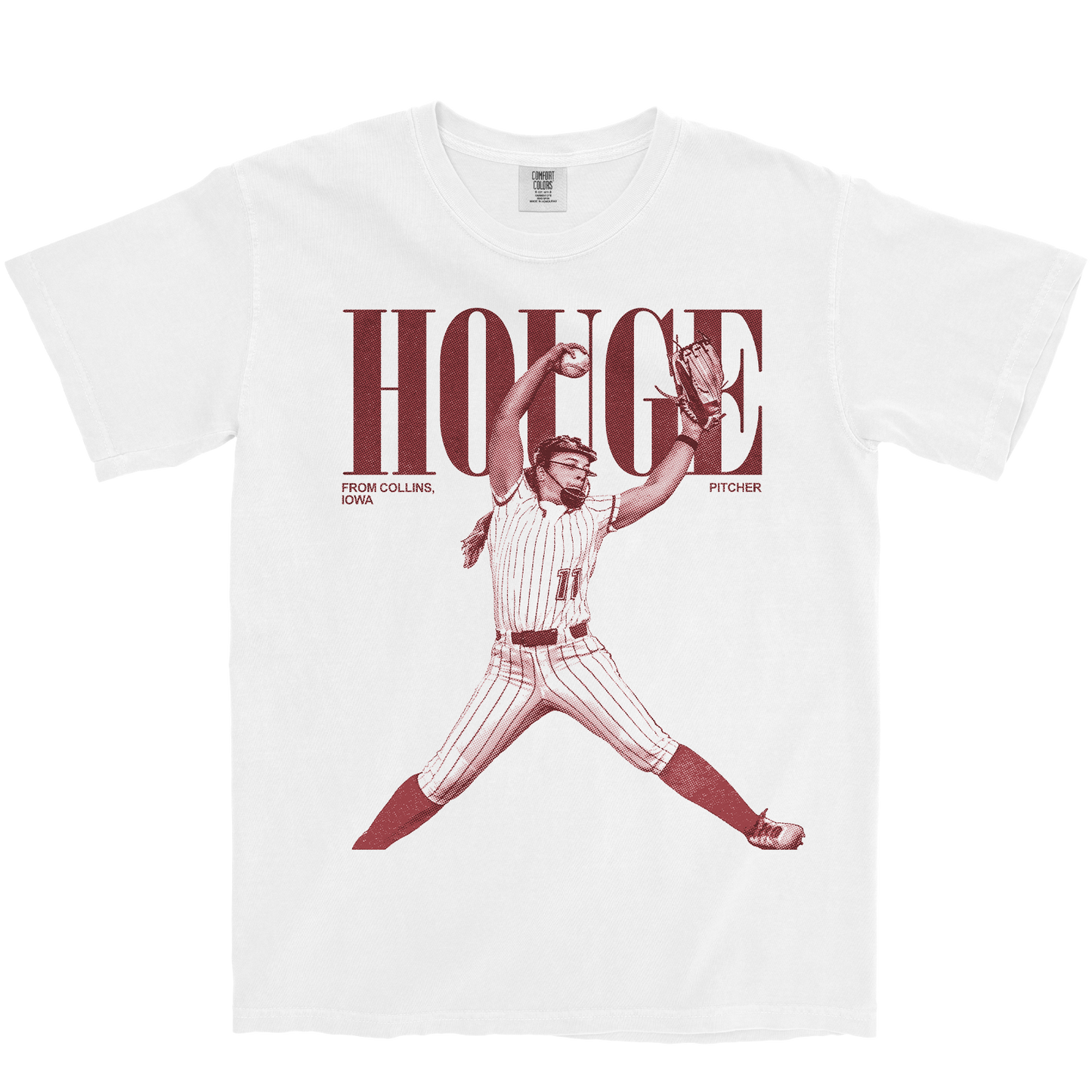 ERICA HOUGE VINTAGE WHITE TEE