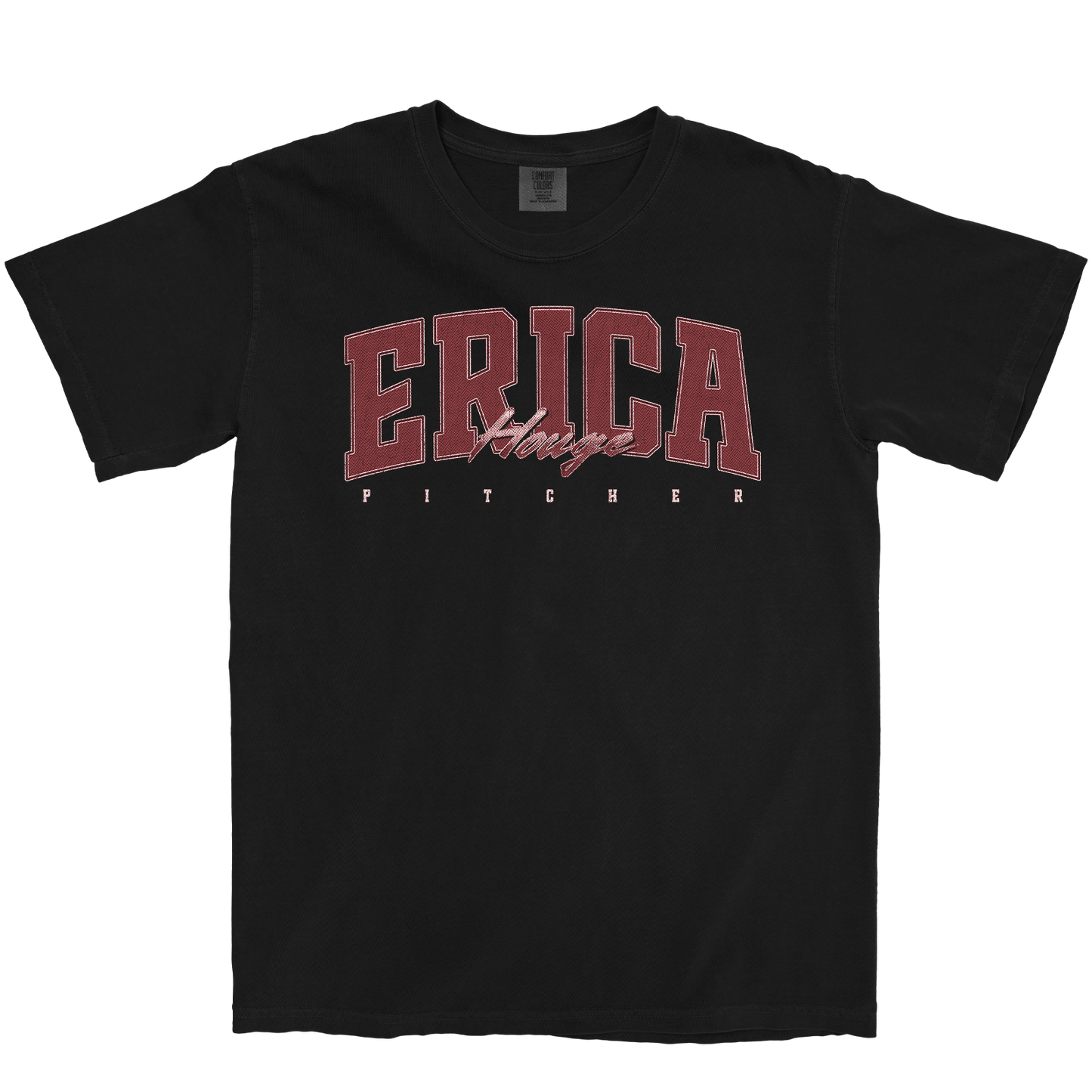 ERICA HOUGE RETRO BLACK TEE