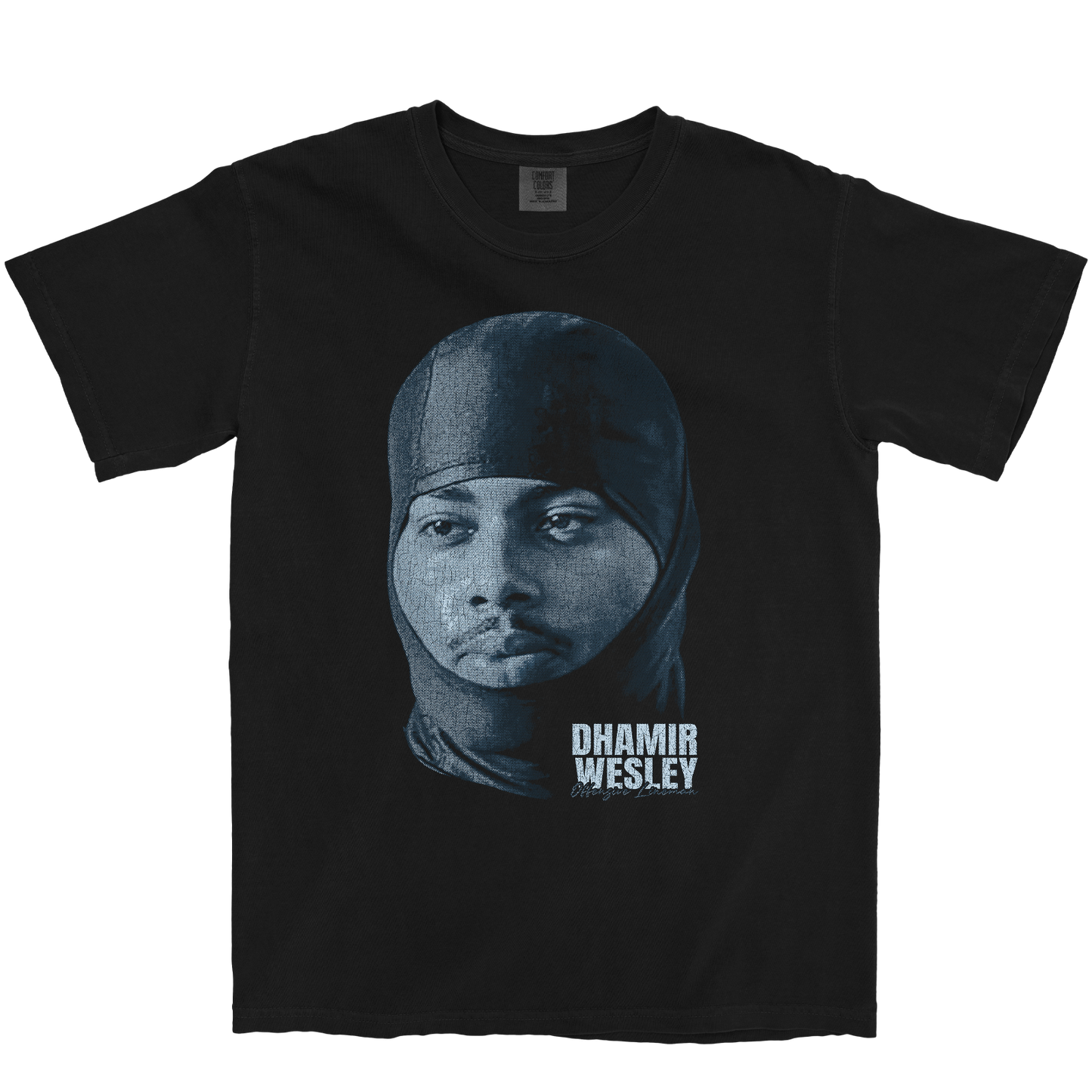 DHAMIR WESLEY PORTRAIT BLACK TEE