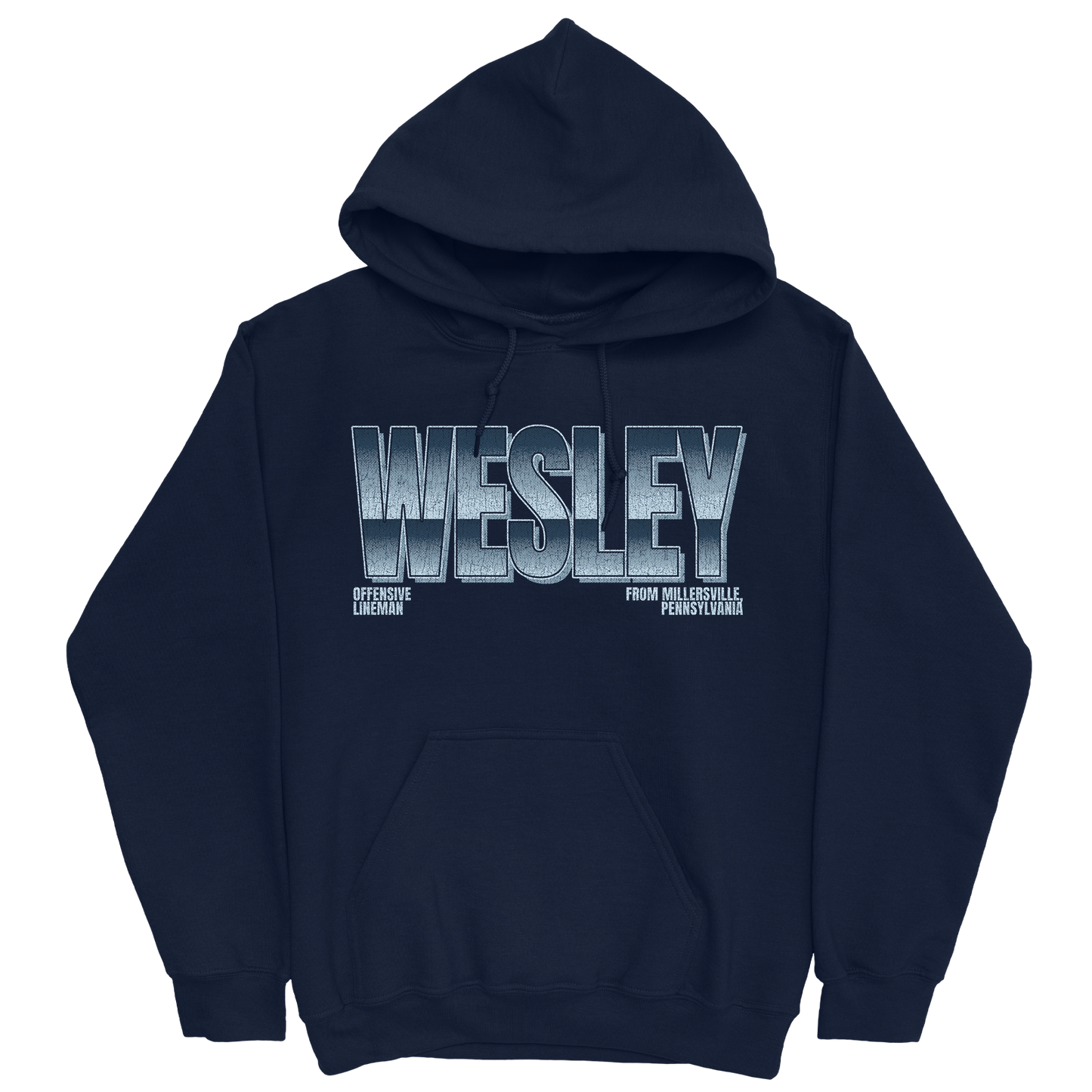 DHAMIR WESLEY RETRO NAVY HOODIE