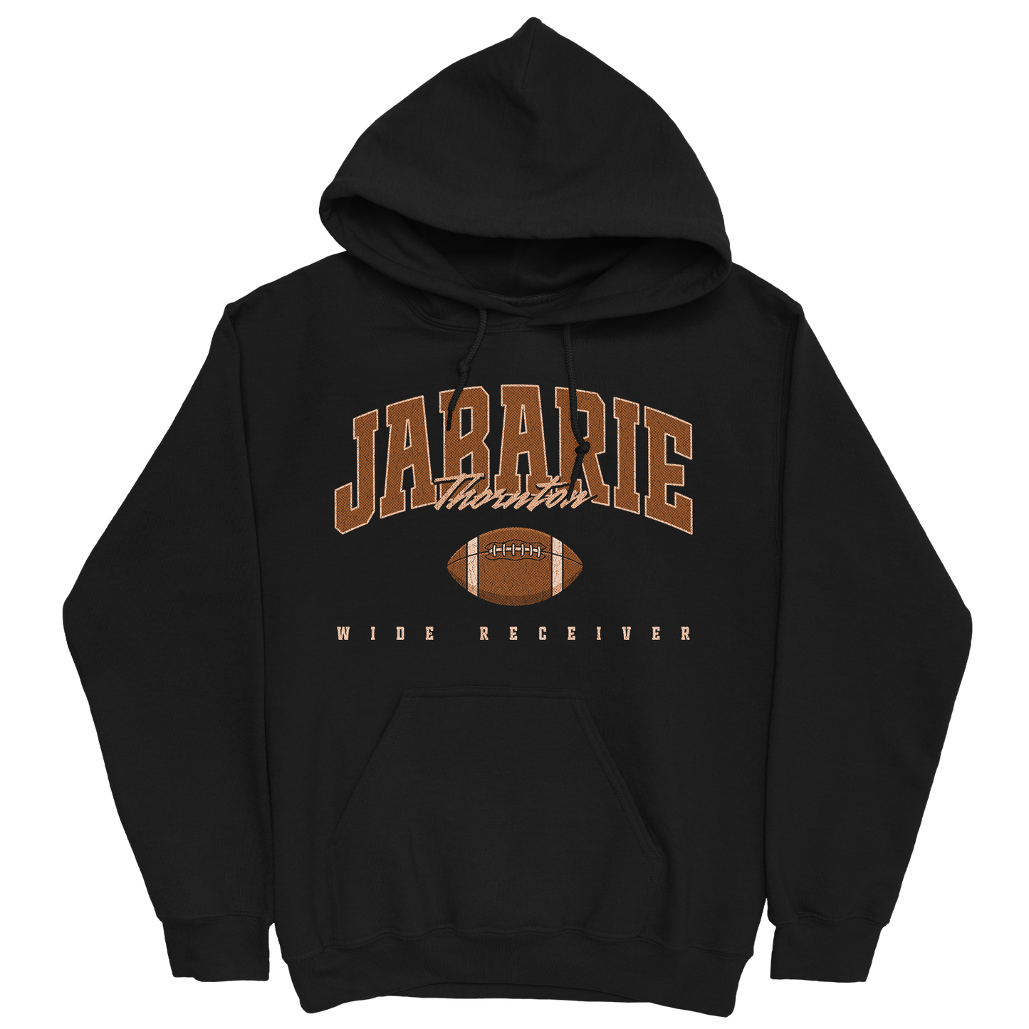 JABARIE THORNTON RETRO BLACK HOODIE