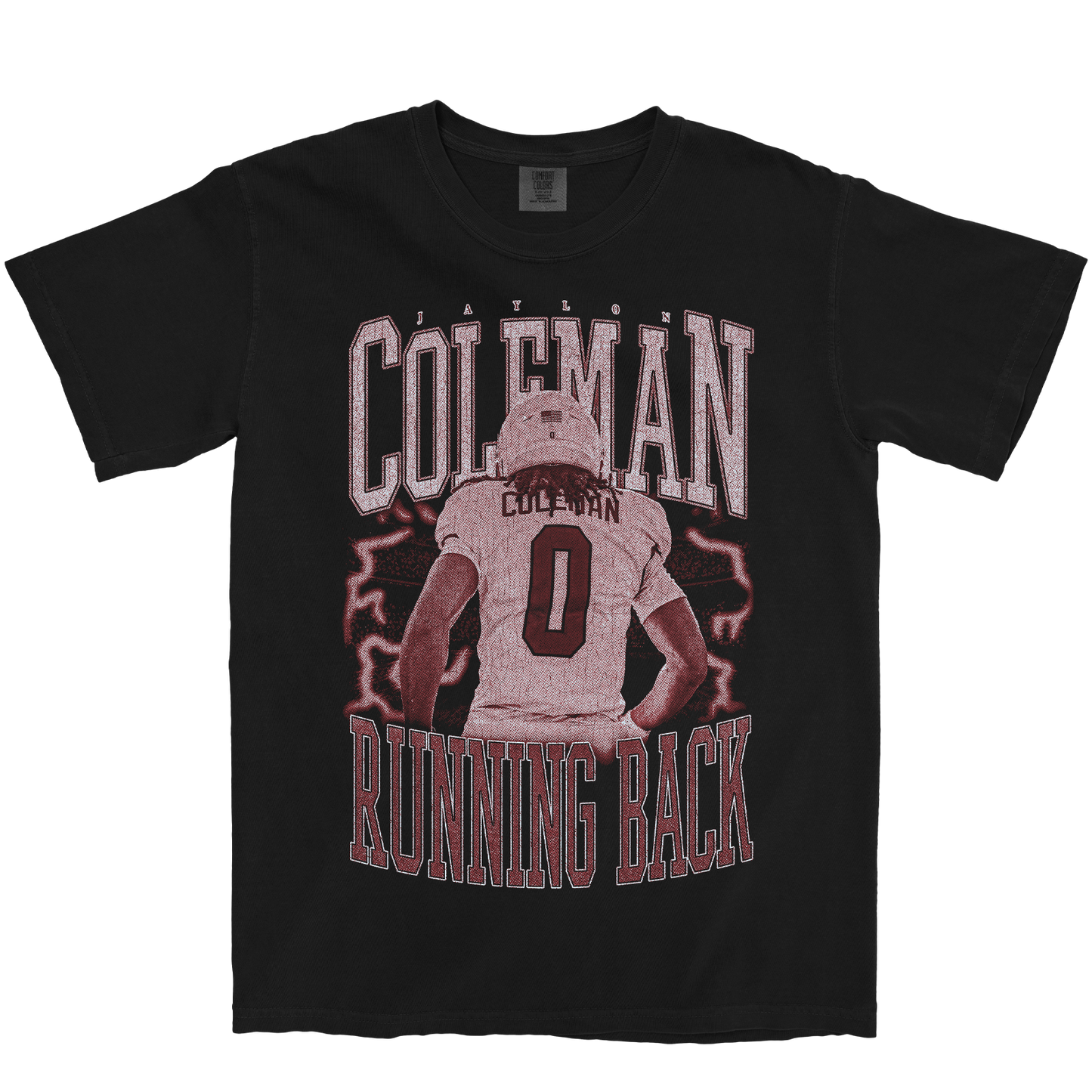 JAYLON COLEMAN VINTAGE BLACK TEE