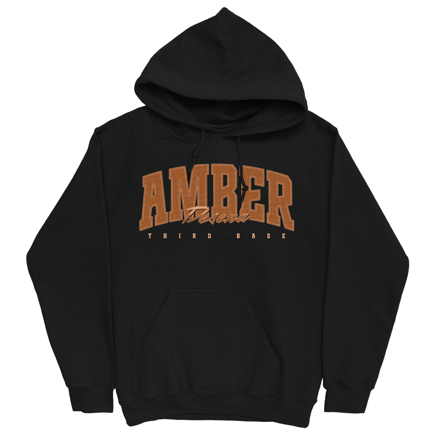 AMBER DESENA RETRO BLACK HOODIE