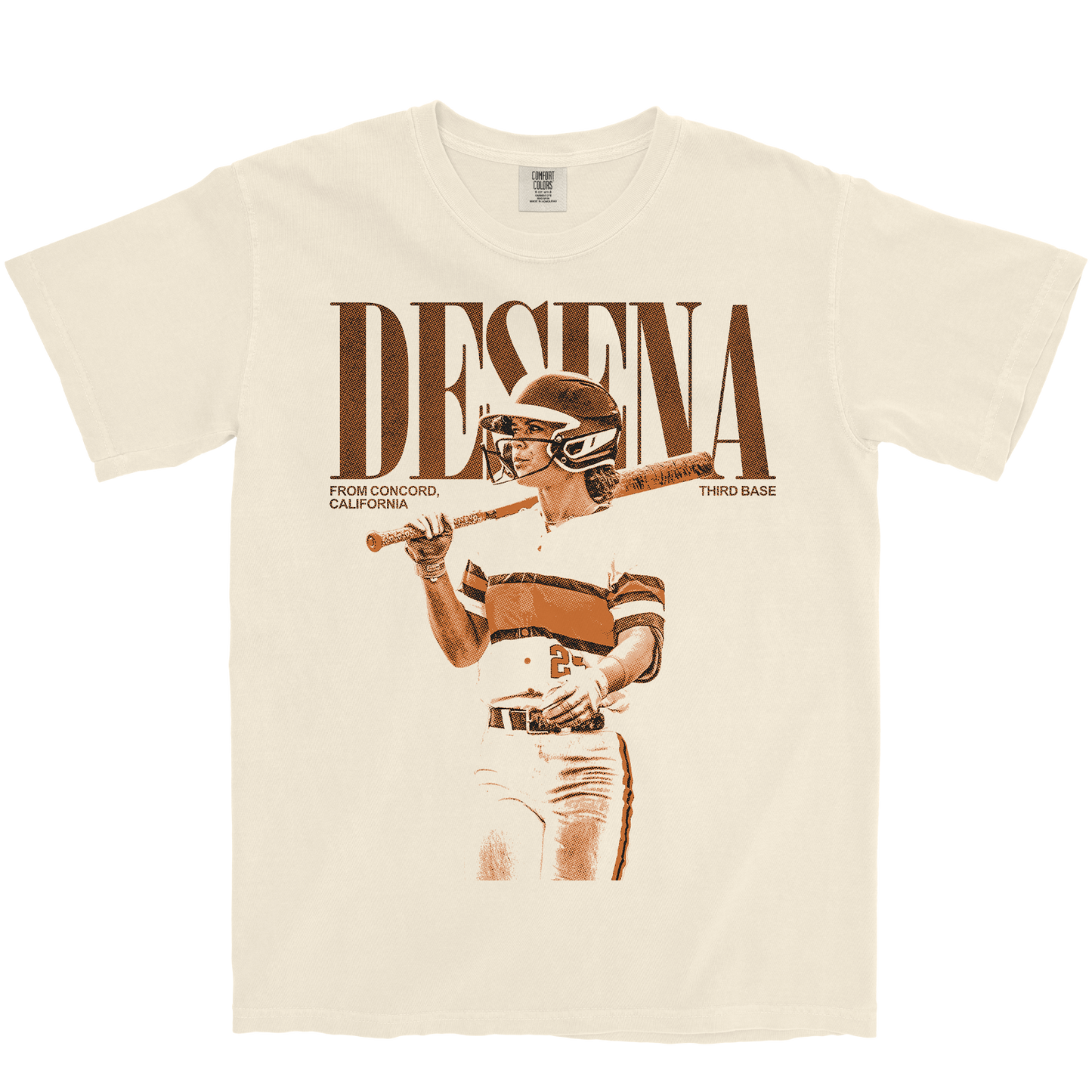 AMBER DESENA VINTAGE IVORY TEE