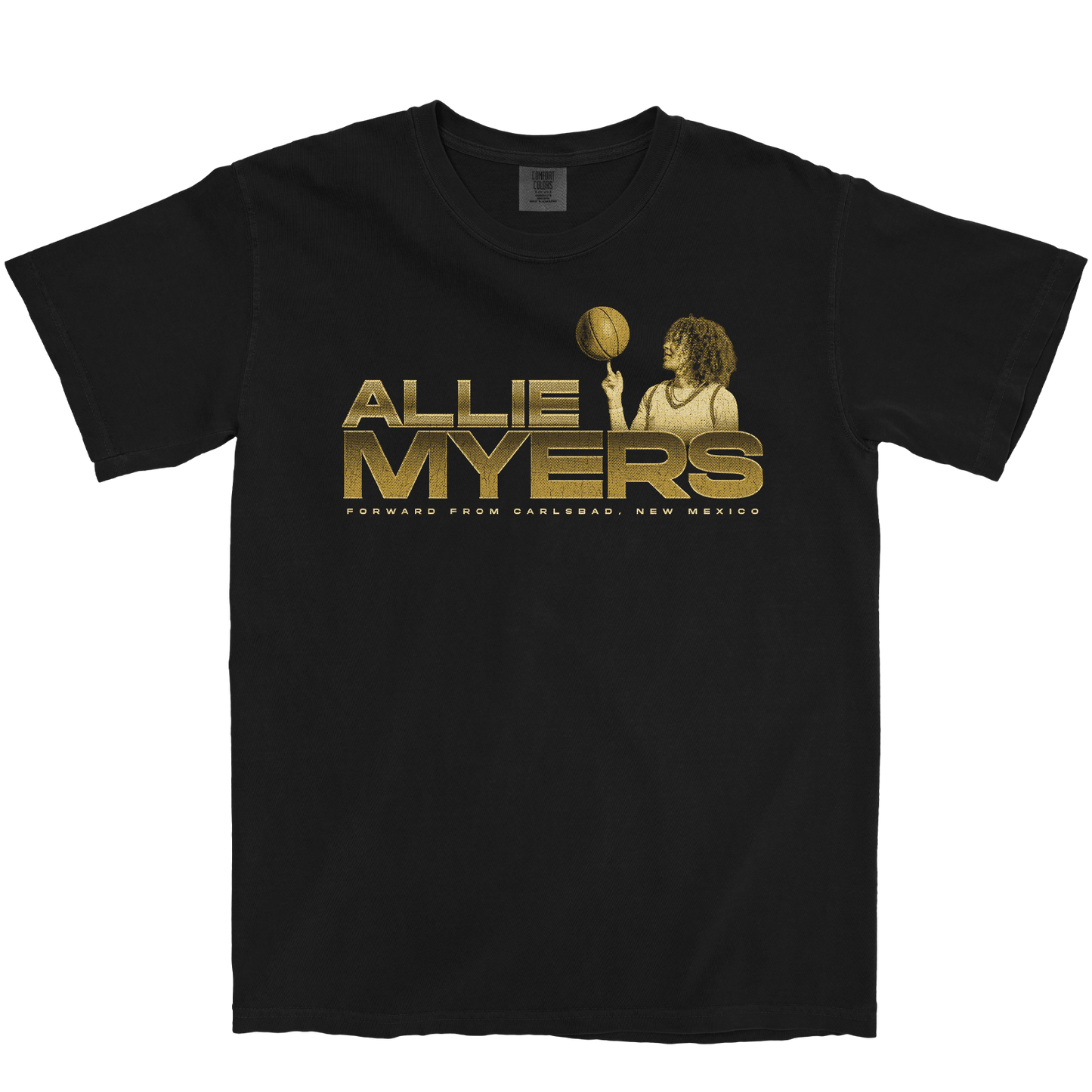 ALLIE MYERS RETRO BLACK TEE