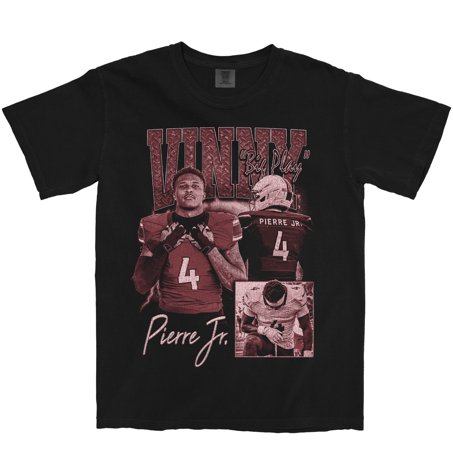 VINNY PIERRE JR. GRAPHIC BLACK TEE