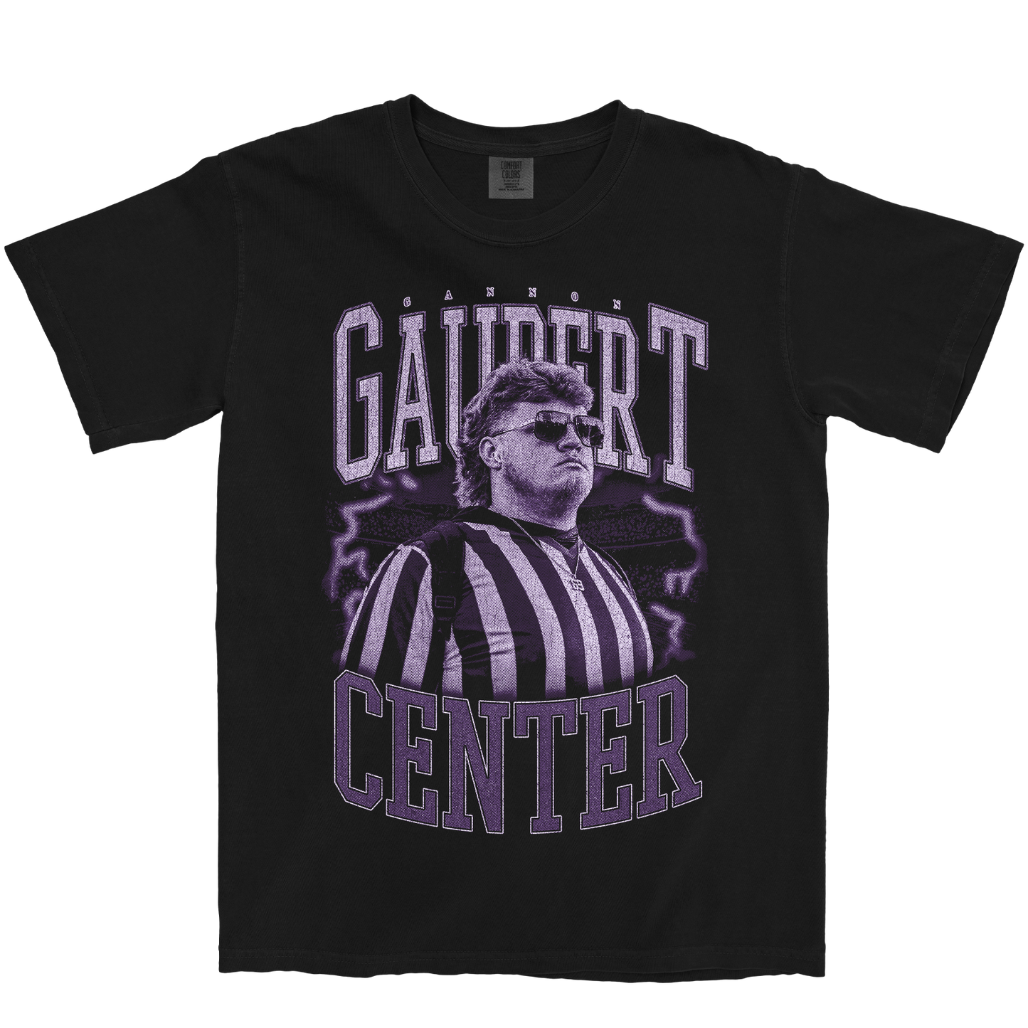 GANNON GAUBERT VINTAGE BLACK TEE
