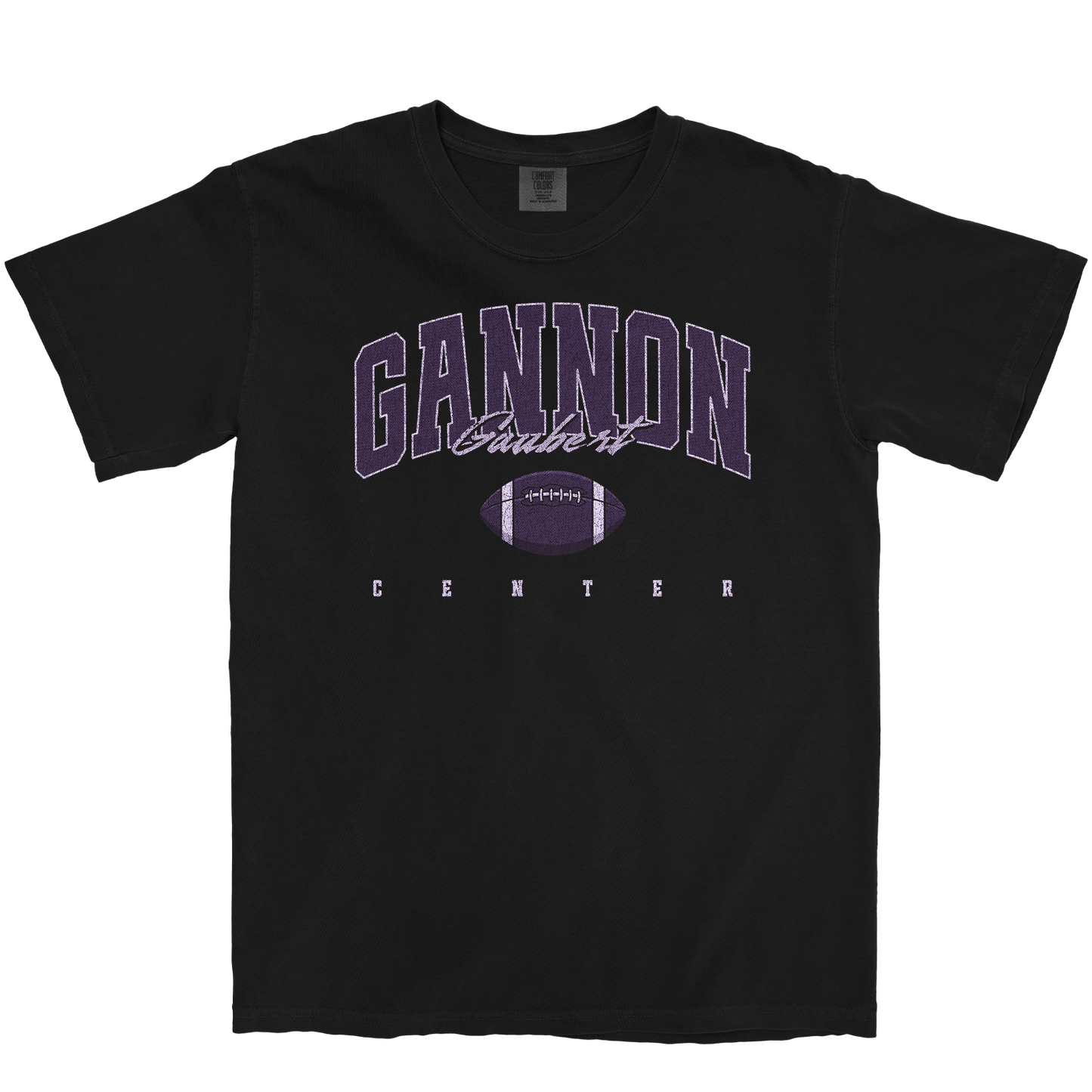 GANNON GAUBERT RETRO BLACK TEE