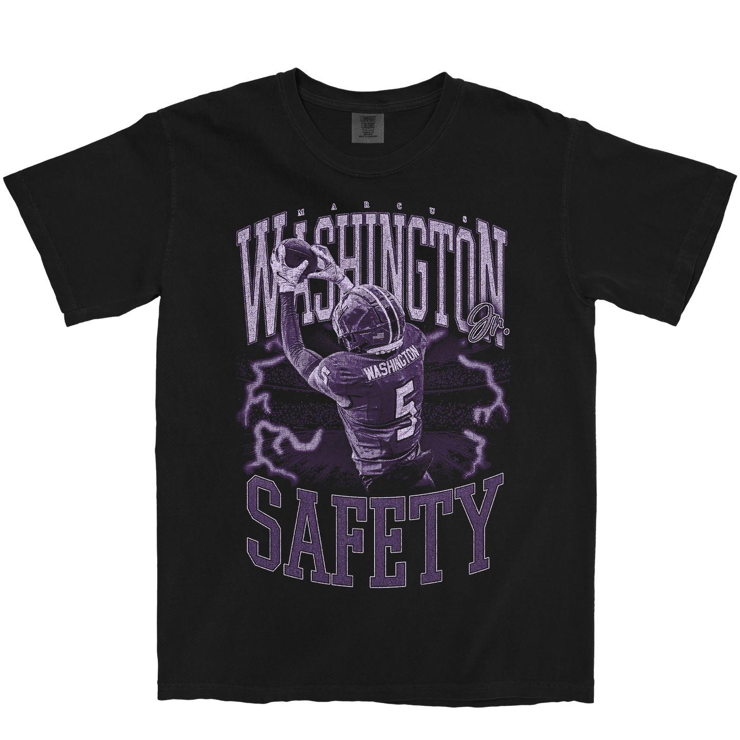 MARCUS WASHINGTON JR. VINTAGE BLACK TEE