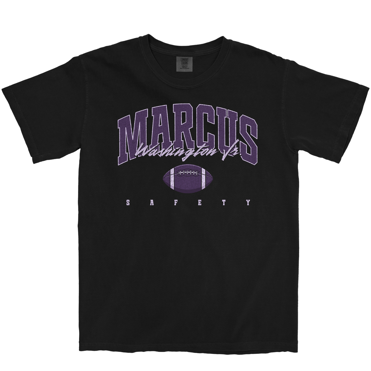 MARCUS WASHINGTON JR. RETRO BLACK TEE