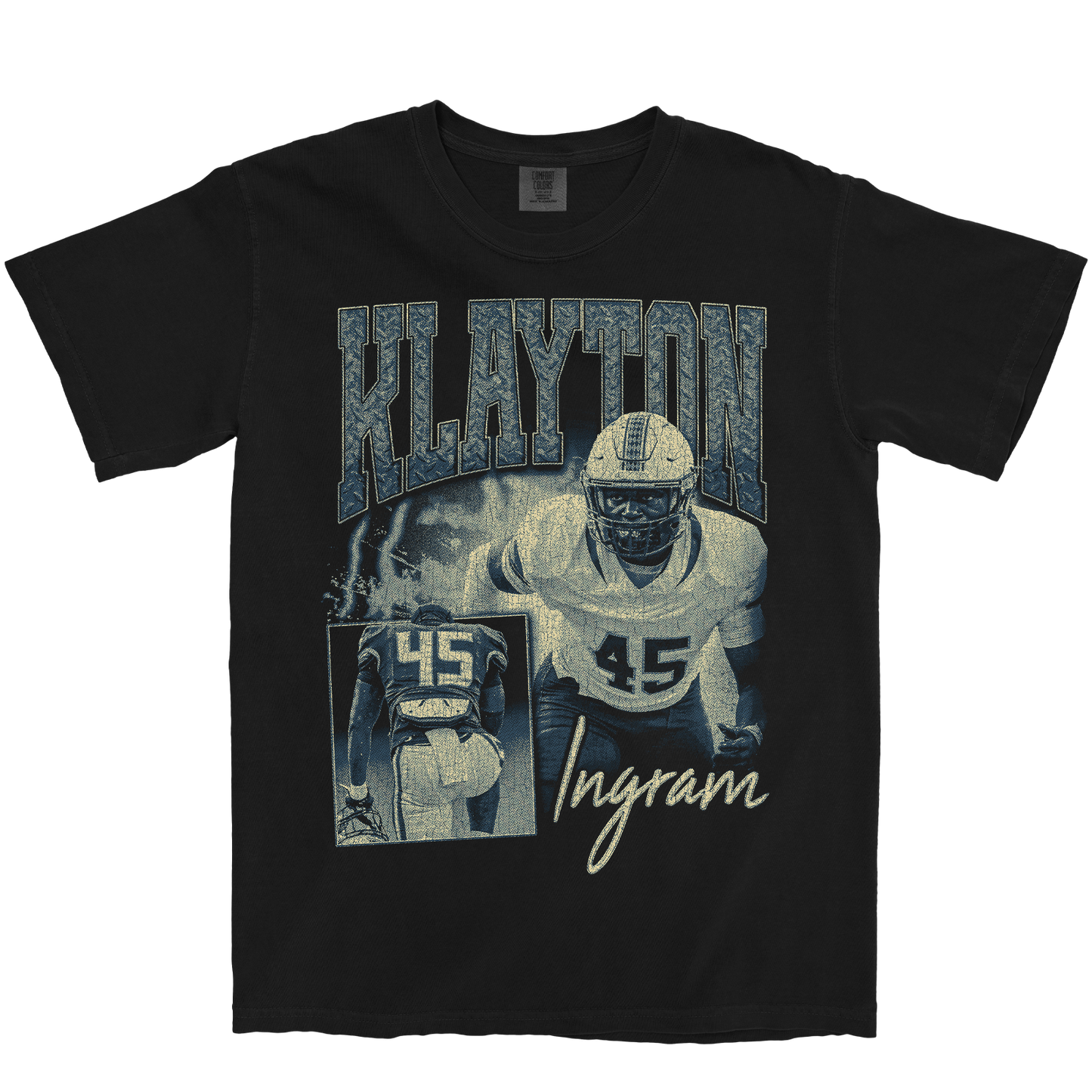 KLAYTON INGRAM GRAPHIC BLACK TEE