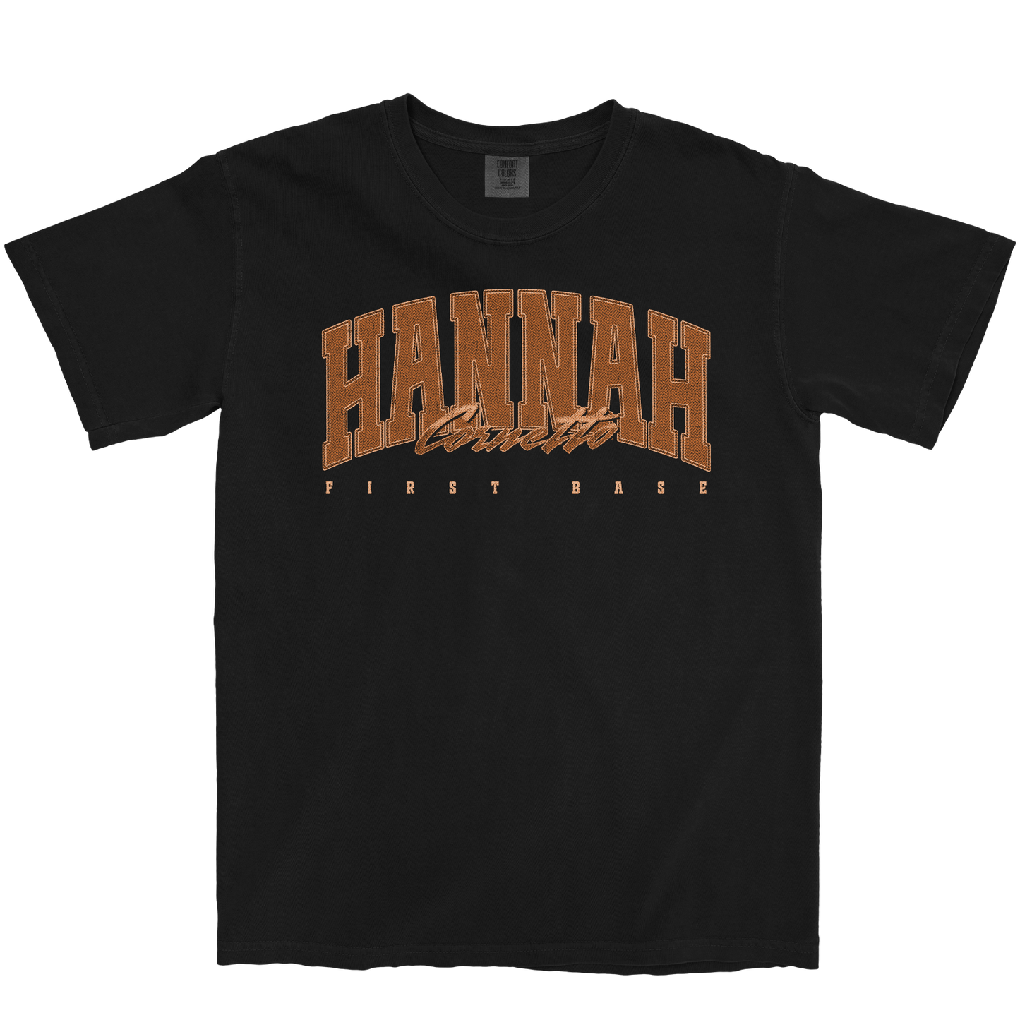 HANNAH CORNETTO RETRO BLACK TEE