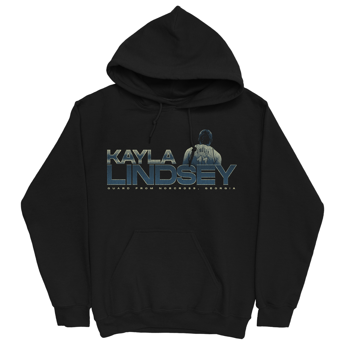 KAYLA LINDSEY RETRO BLACK HOODIE