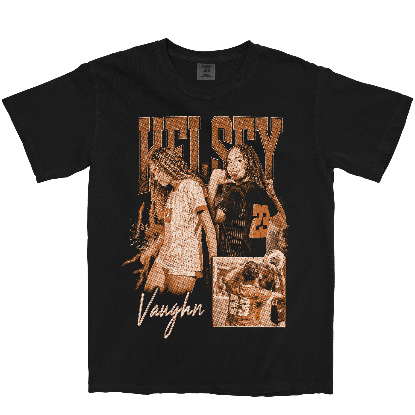 KELSEY VAUGHN GRAPHIC BLACK TEE