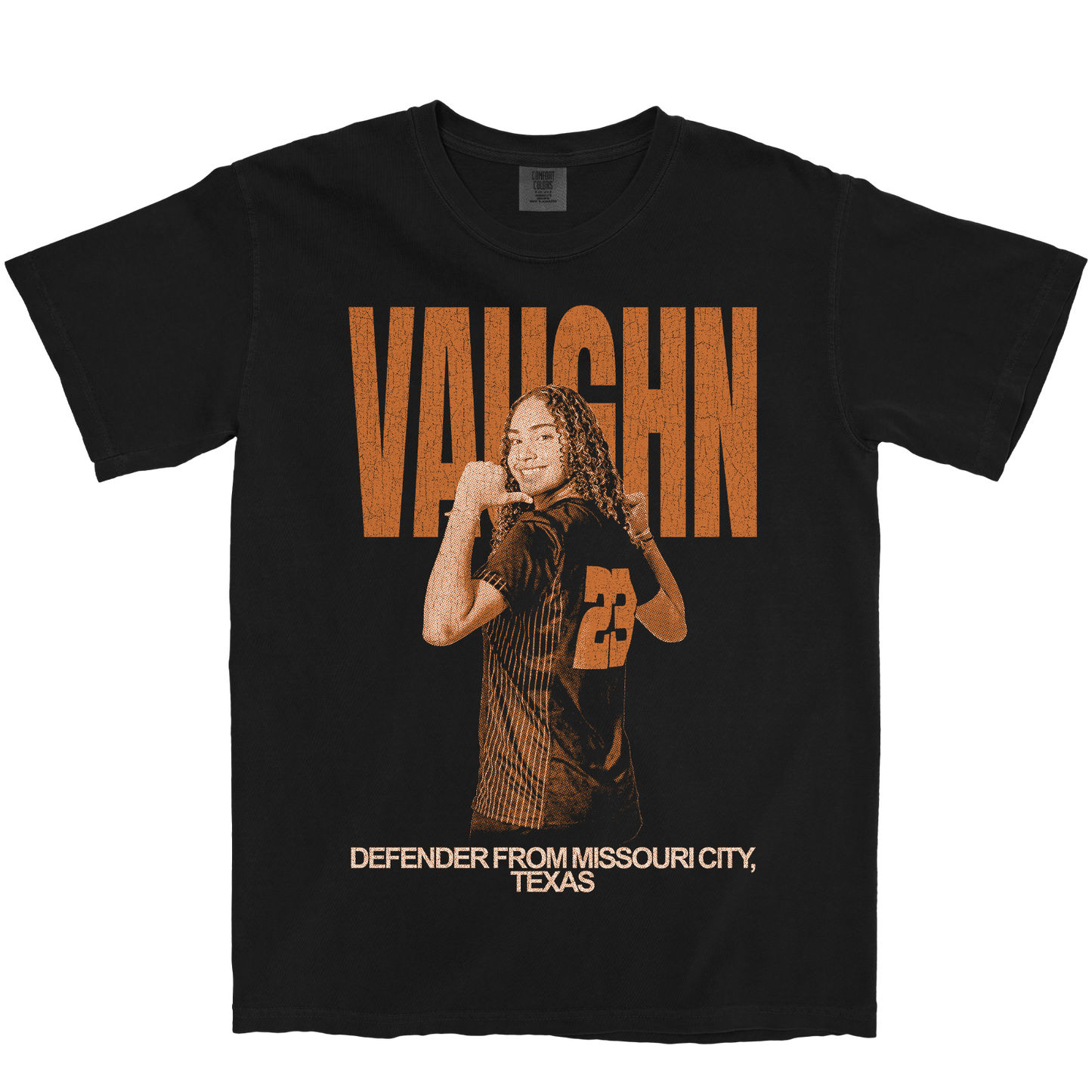 KELSEY VAUGHN VINTAGE BLACK TEE