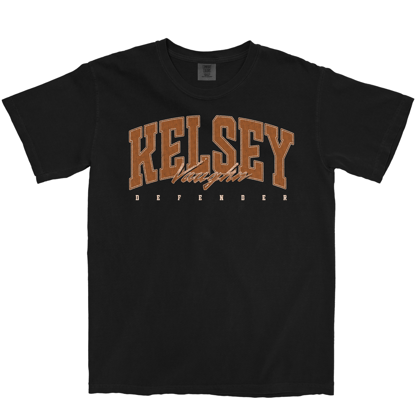 KELSEY VAUGHN RETRO BLACK TEE