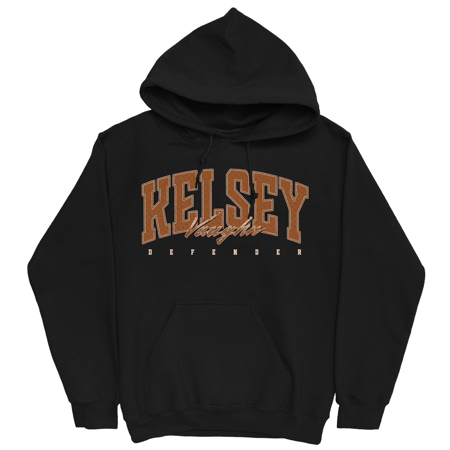 KELSEY VAUGHN RETRO BLACK HOODIE