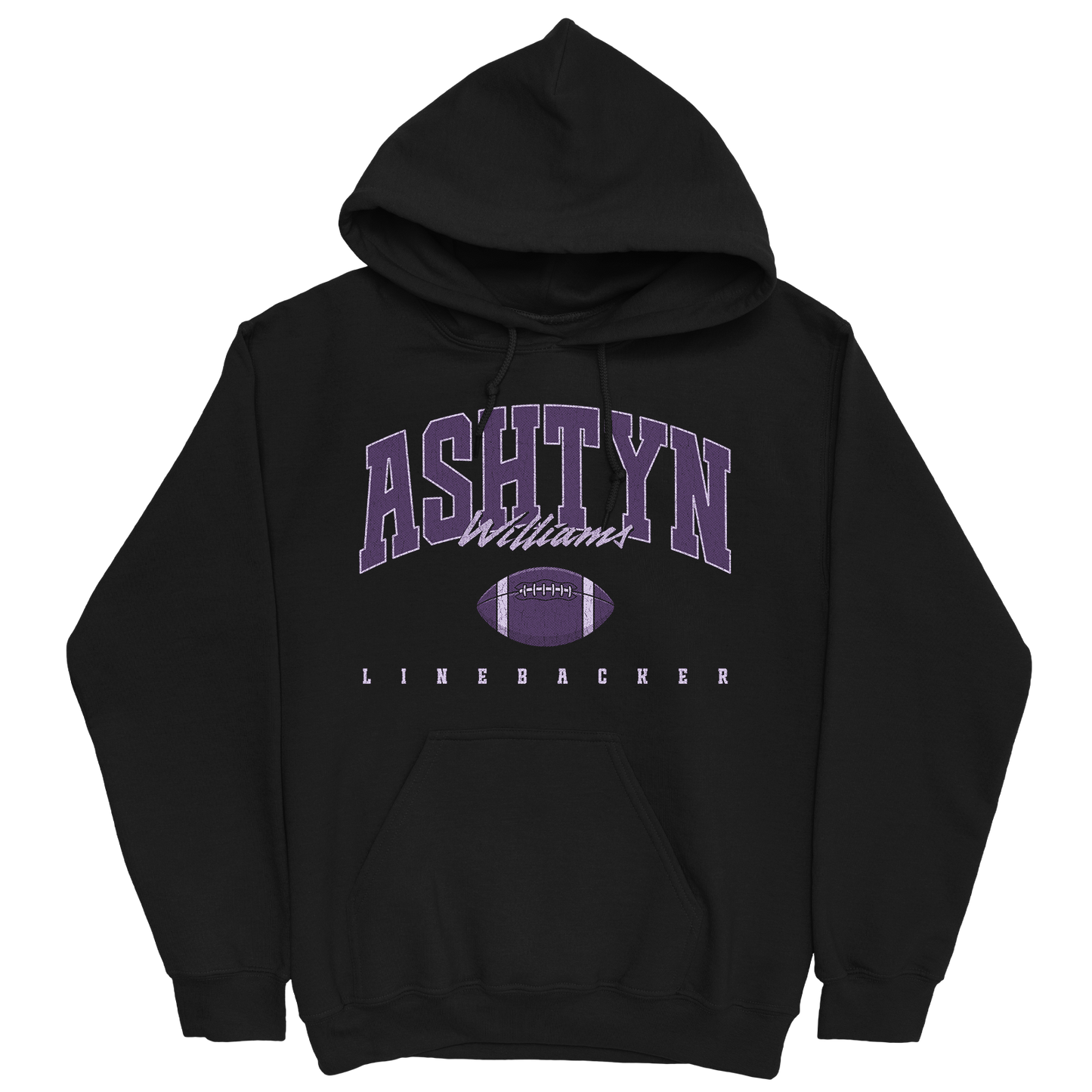 ASHTYN WILLIAMS RETRO BLACK HOODIE