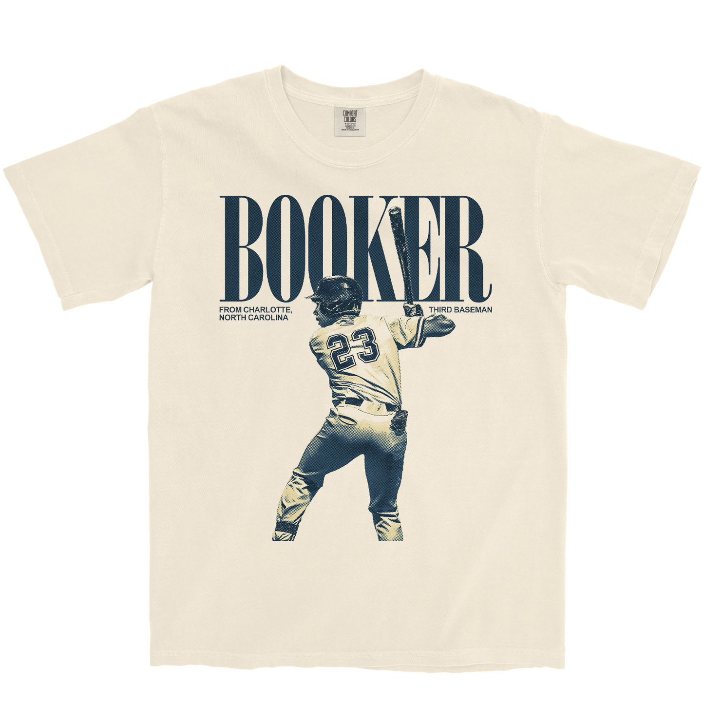 KEONTAY BOOKER VINTAGE IVORY TEE