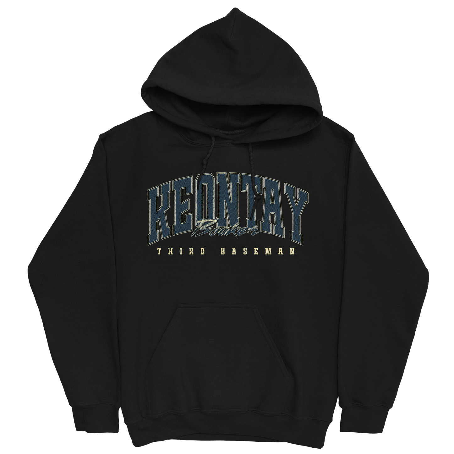 KEONTAY BOOKER RETRO BLACK HOODIE
