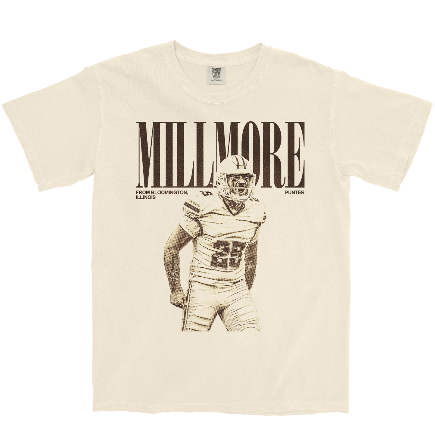 RYAN MILLMORE VINTAGE IVORY TEE