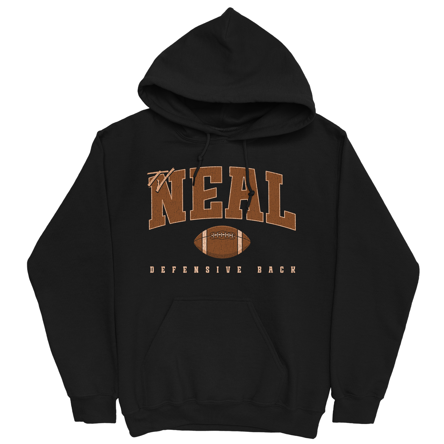 TJ NEAL RETRO BLACK HOODIE