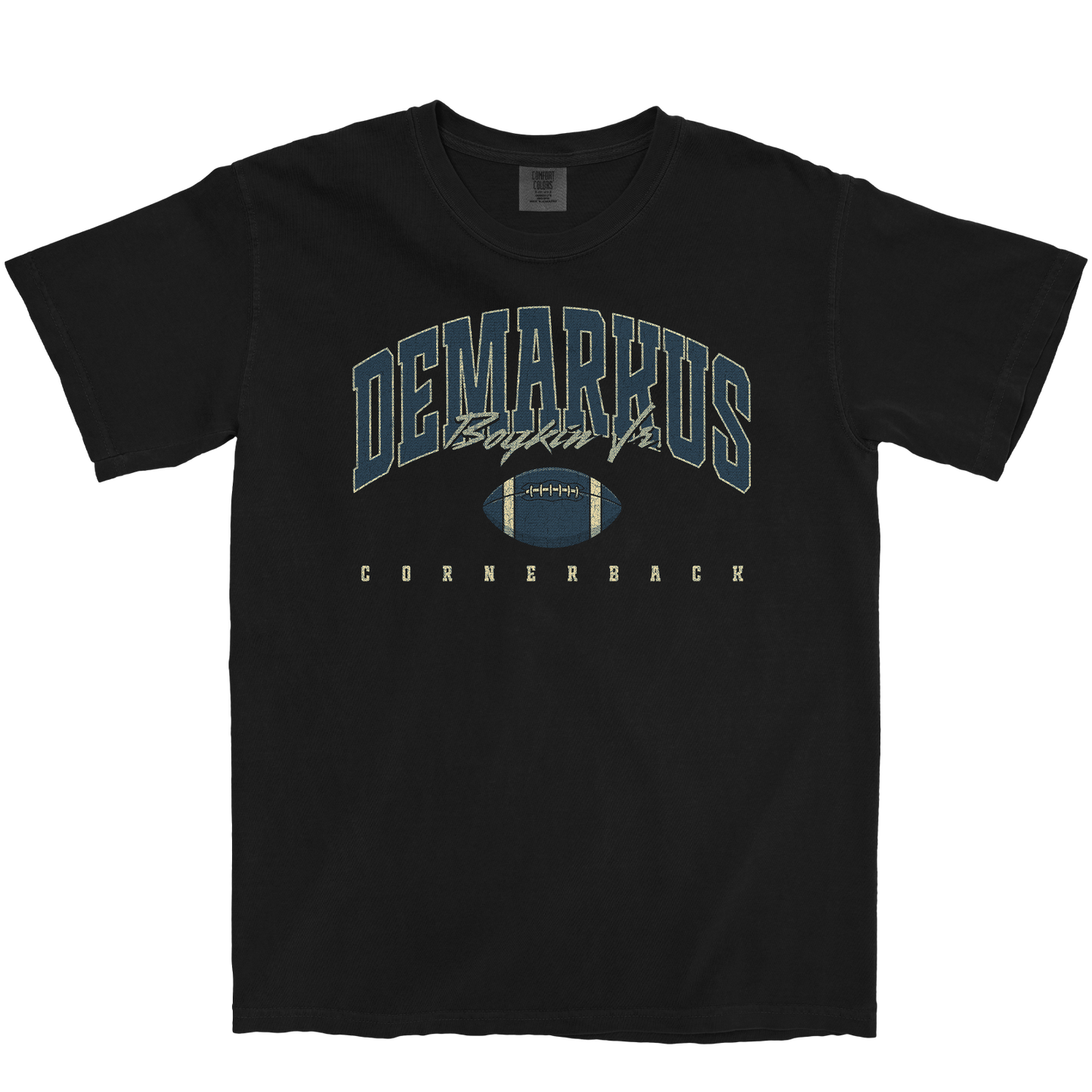 DEMARKUS BOYKIN JR. RETRO BLACK TEE