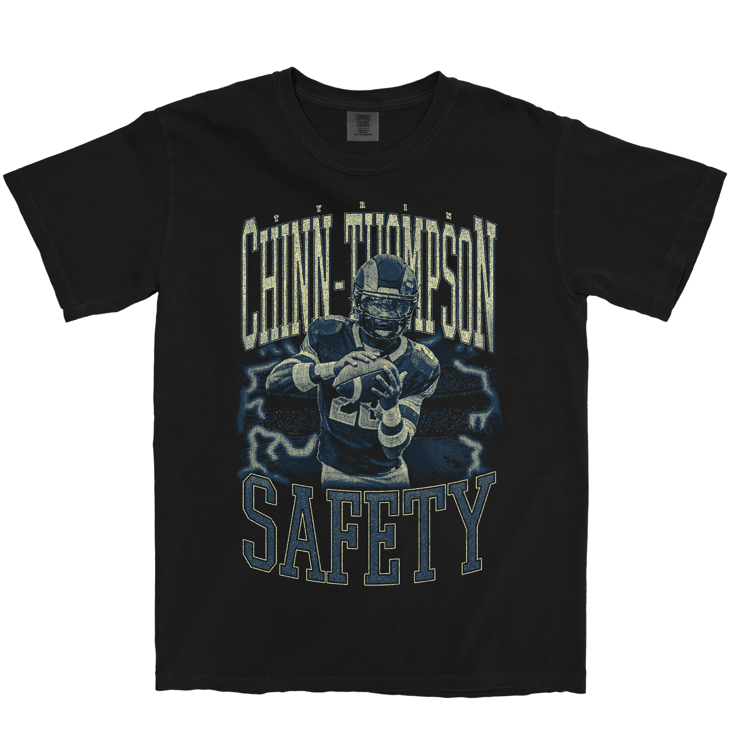 TYRIN CHINN-THOMPSON VINTAGE BLACK TEE