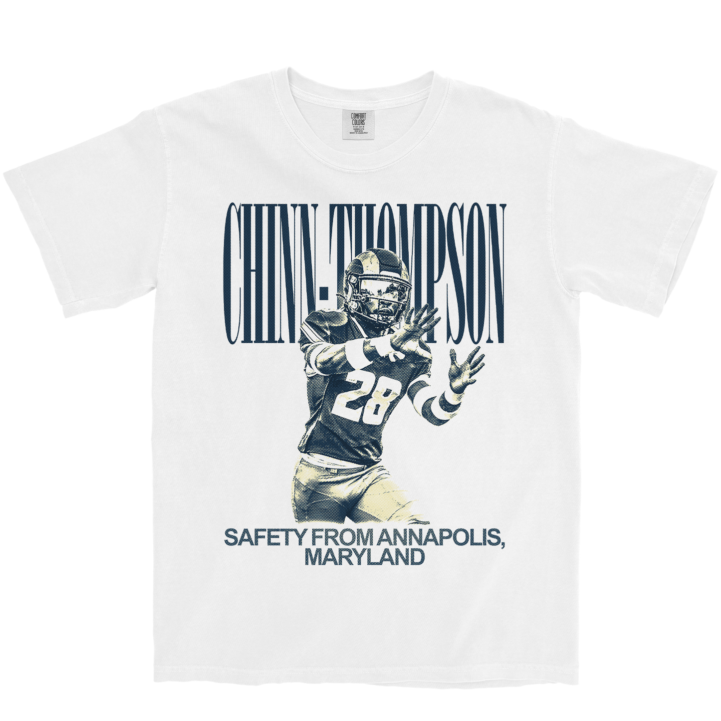 TYRIN CHINN-THOMPSON VINTAGE WHITE TEE